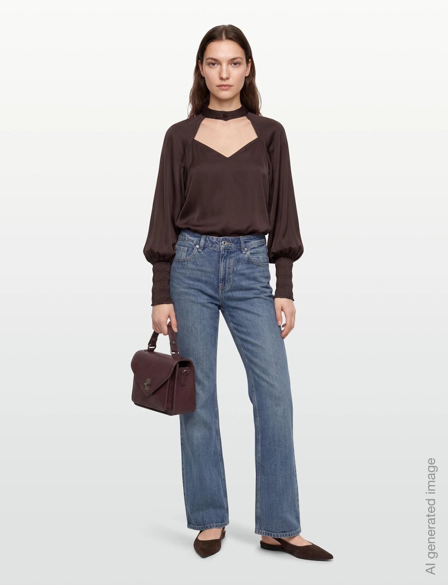 Twist & Tango - Beverley Blouse - langærmede bluser - coffee - 0