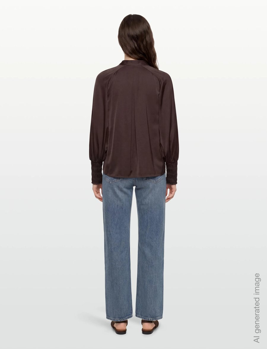 Twist & Tango - Beverley Blouse - langærmede bluser - coffee - 4
