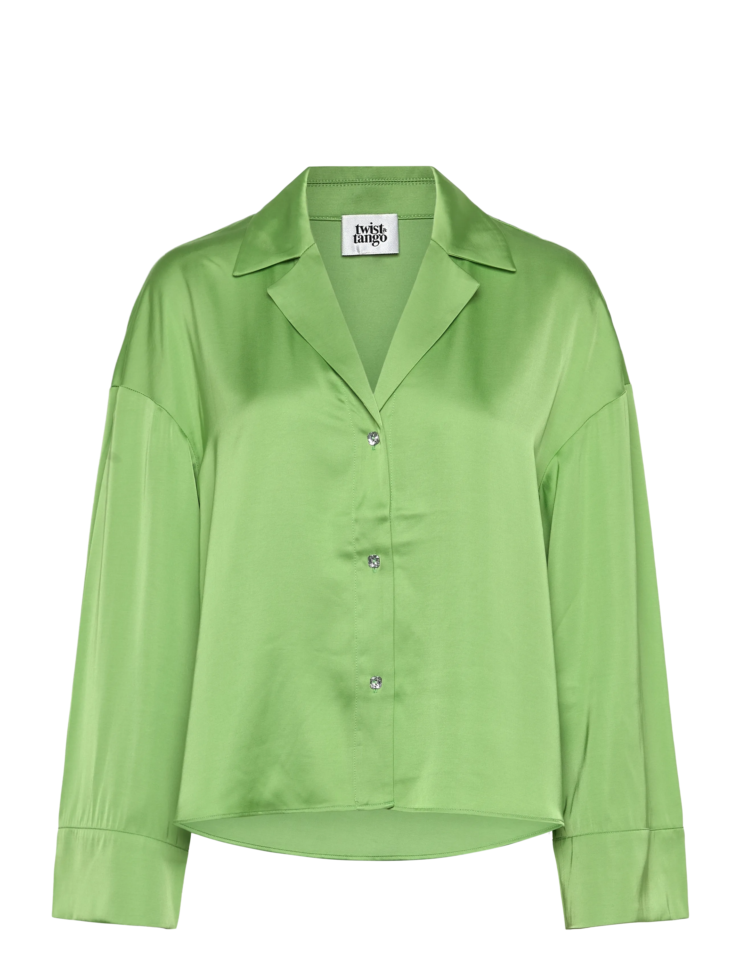 Twist & Tango Tricia Shirt - Transitional Layering - GREEN TEA / green