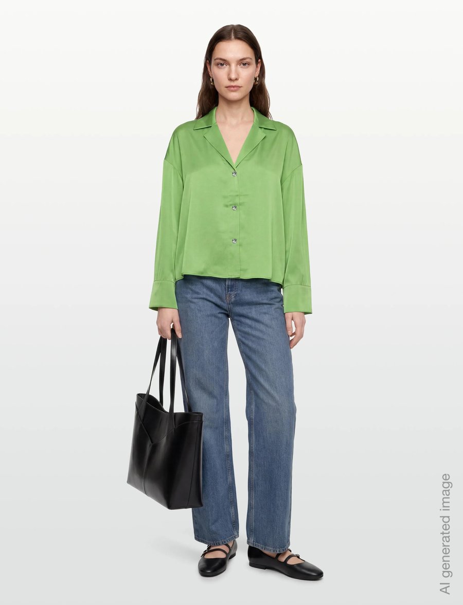 Twist & Tango - Tricia Shirt - pikkade varrukatega särgid - green tea - 0