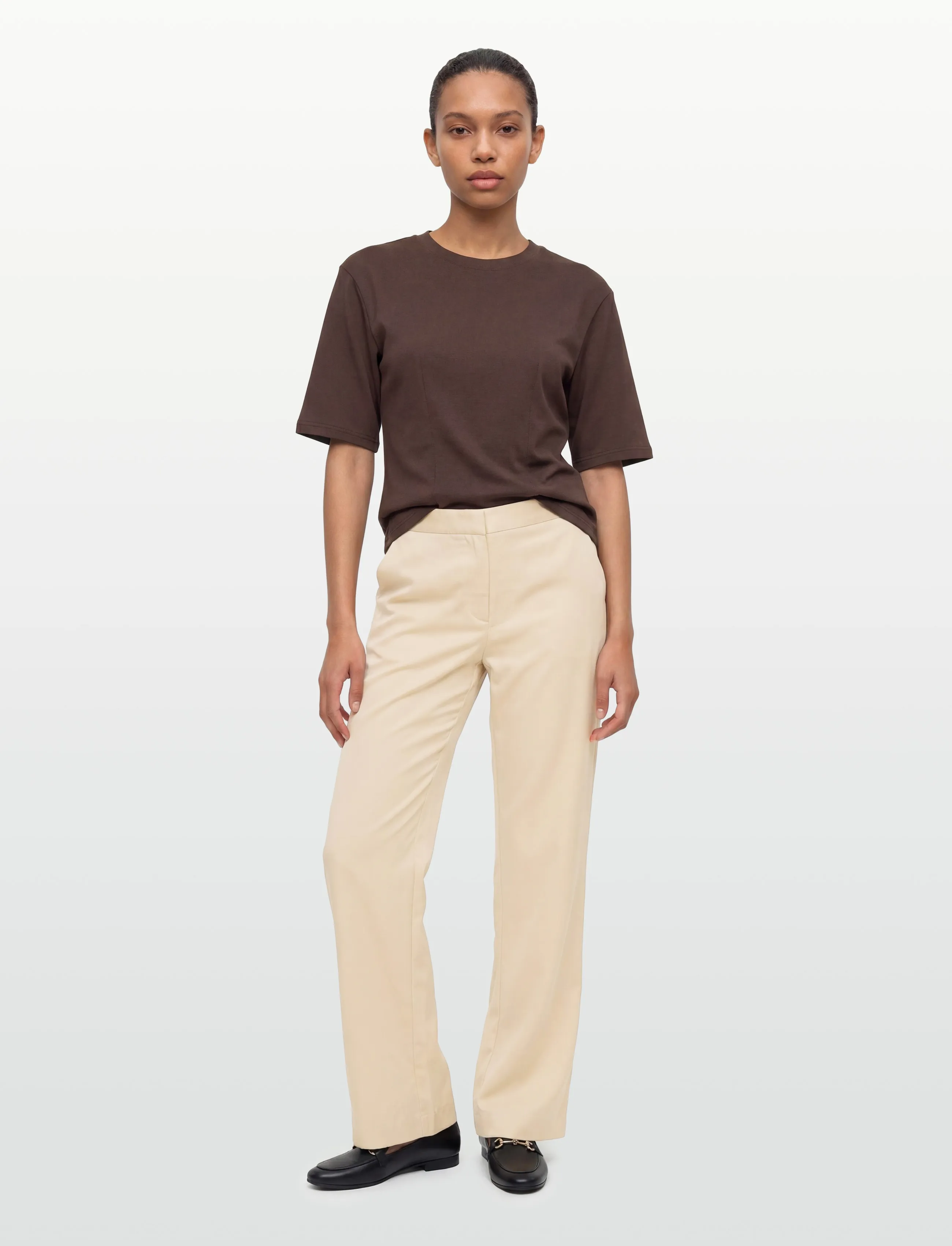 Twist & Tango Mariam Trousers - Bukser med lige ben - SHIMMERING BEIGE / beige