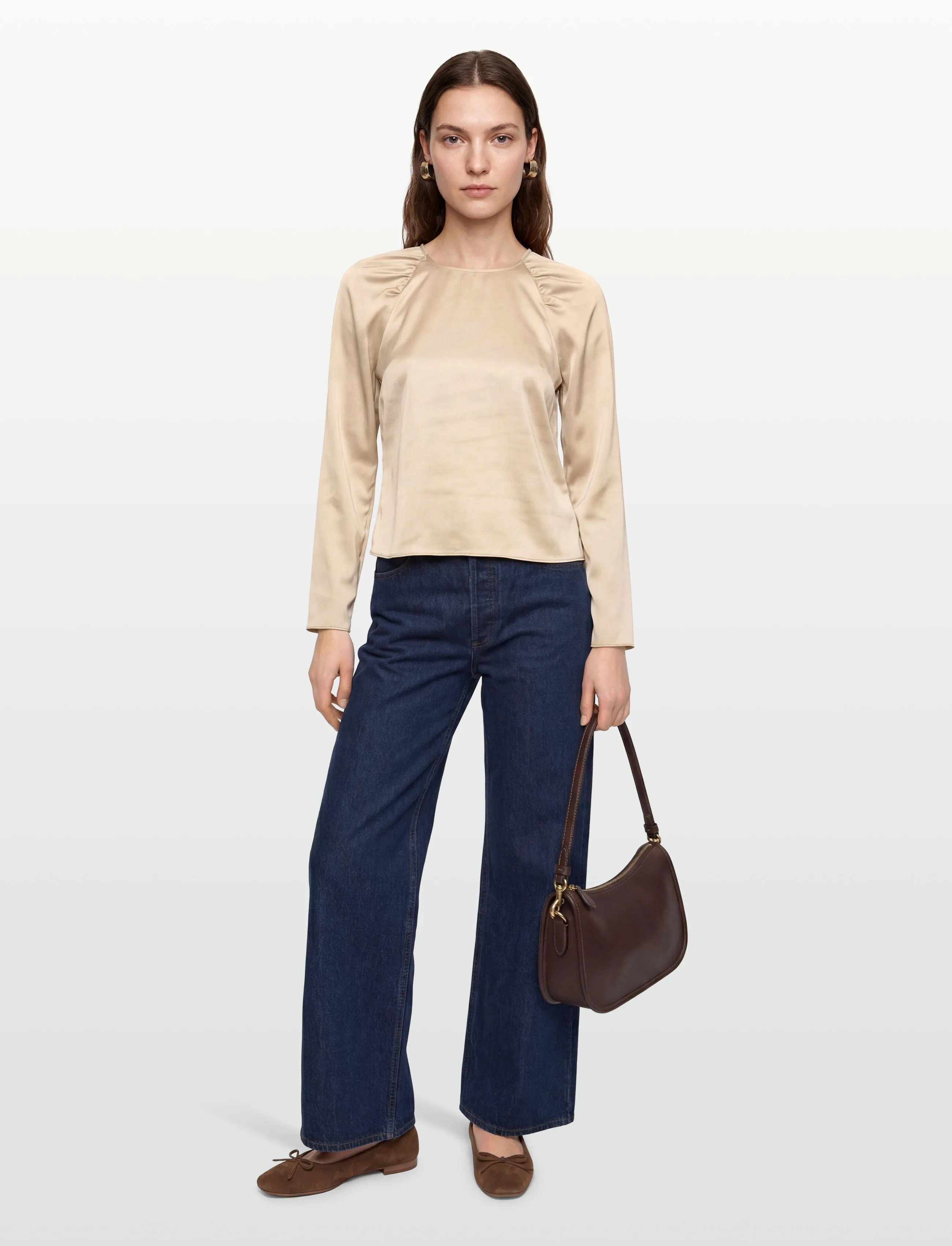 Twist & Tango Clover Blouse, S, Beige, Bluser > Langærmede, Dame