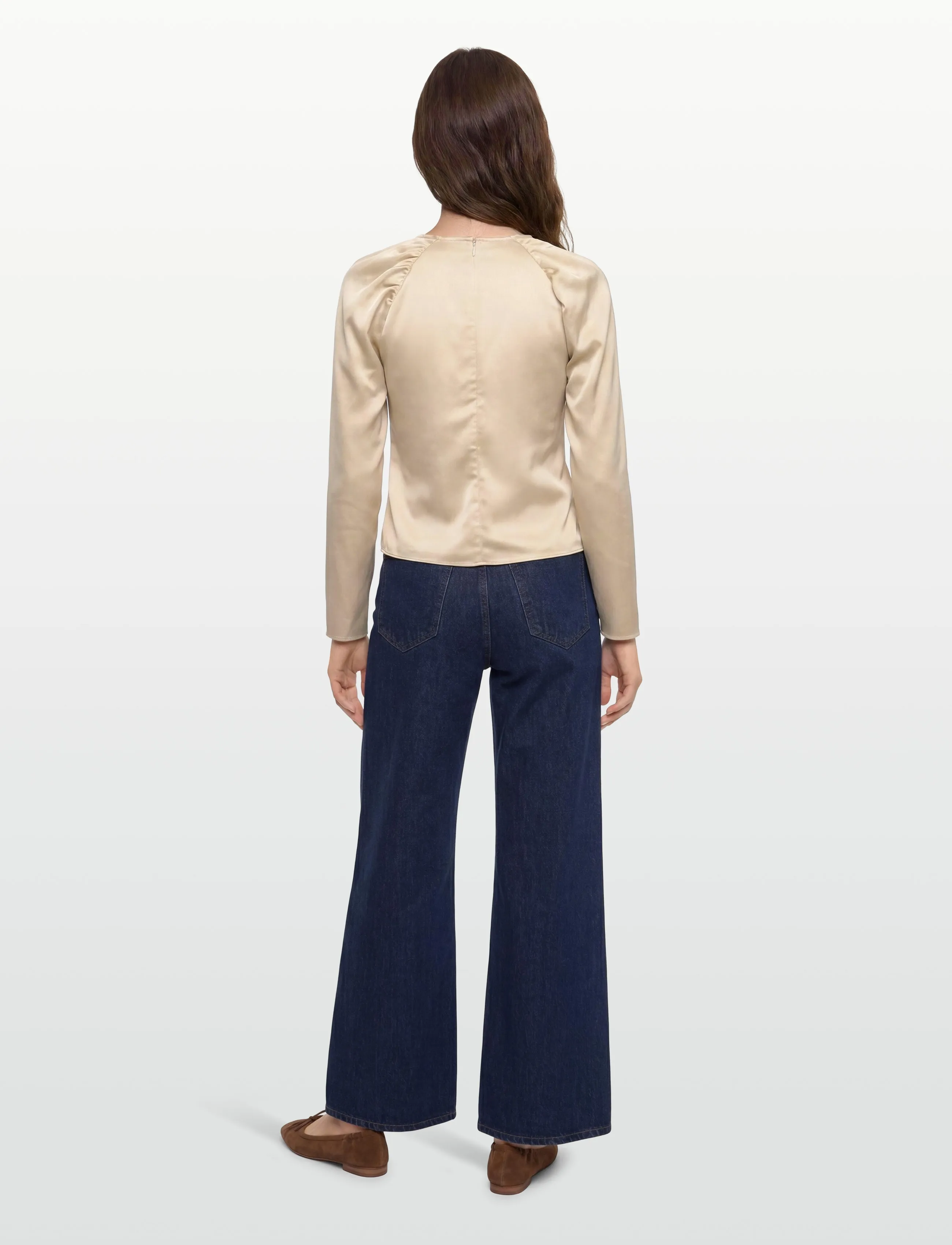 Twist & Tango - Clover Blouse - långärmade blusar - shimmering beige - 4