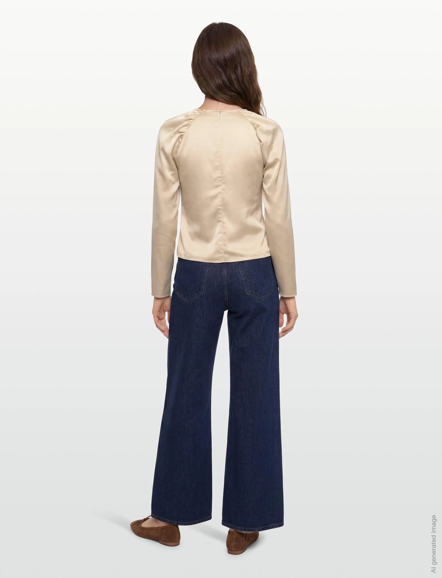 Twist & Tango - Clover Blouse - pikkade varrukatega pluusid - shimmering beige - 4