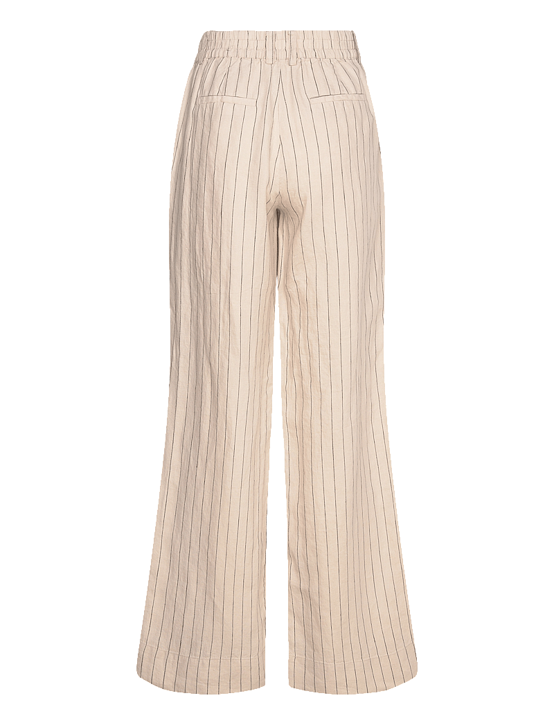 Twist & Tango - Serena Trousers - leinenhosen - beige melange pinstripe - 1