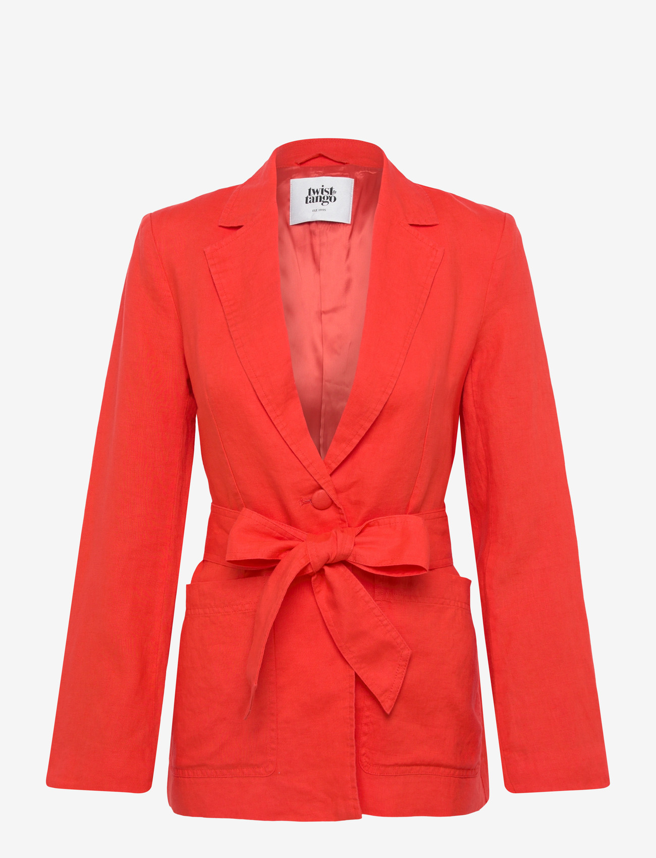 Twist & Tango - Presely Blazer - blazere med bælte - mandarin red - 0