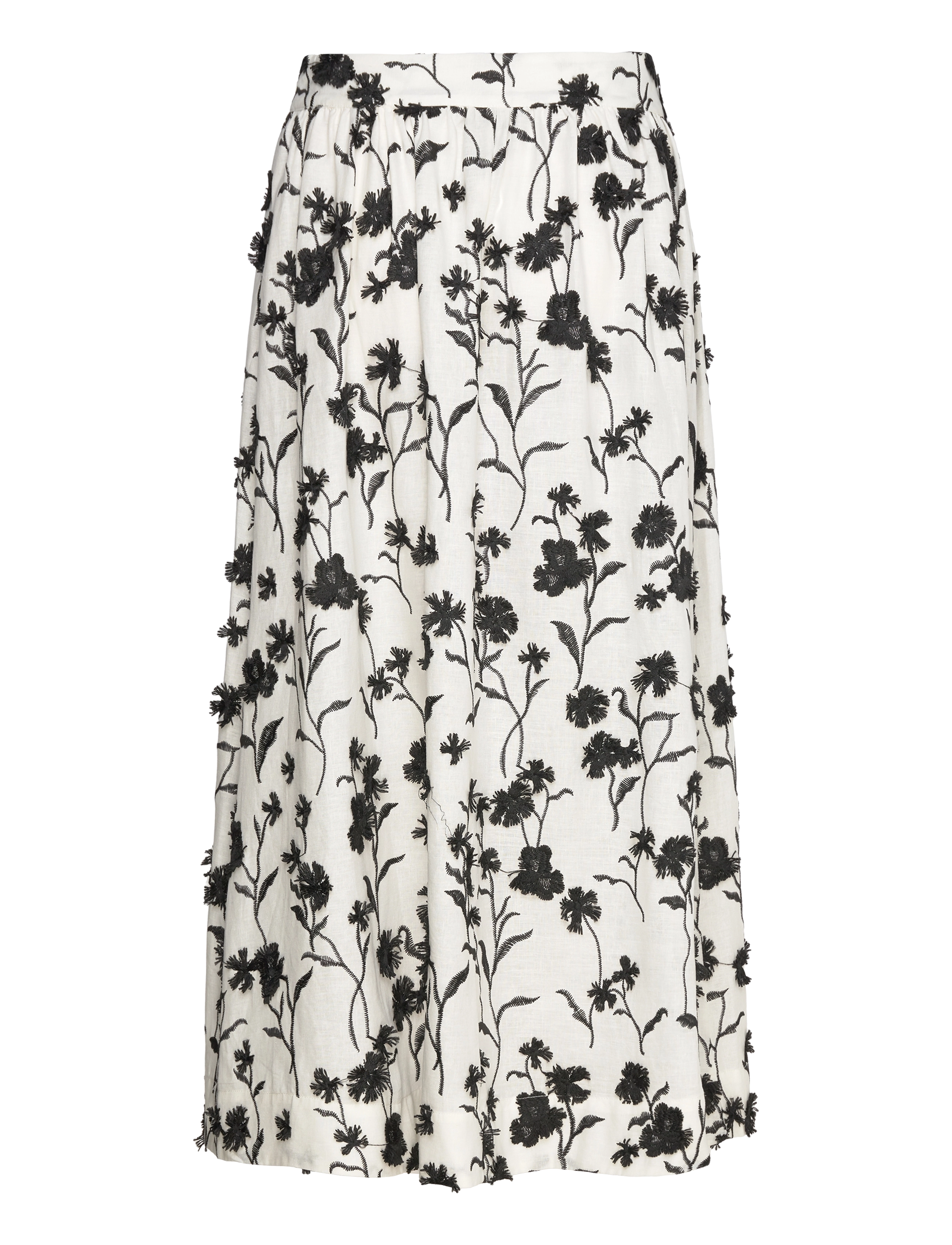 Twist & Tango - Bluebell Skirt - midi nederdele - black flower - 1