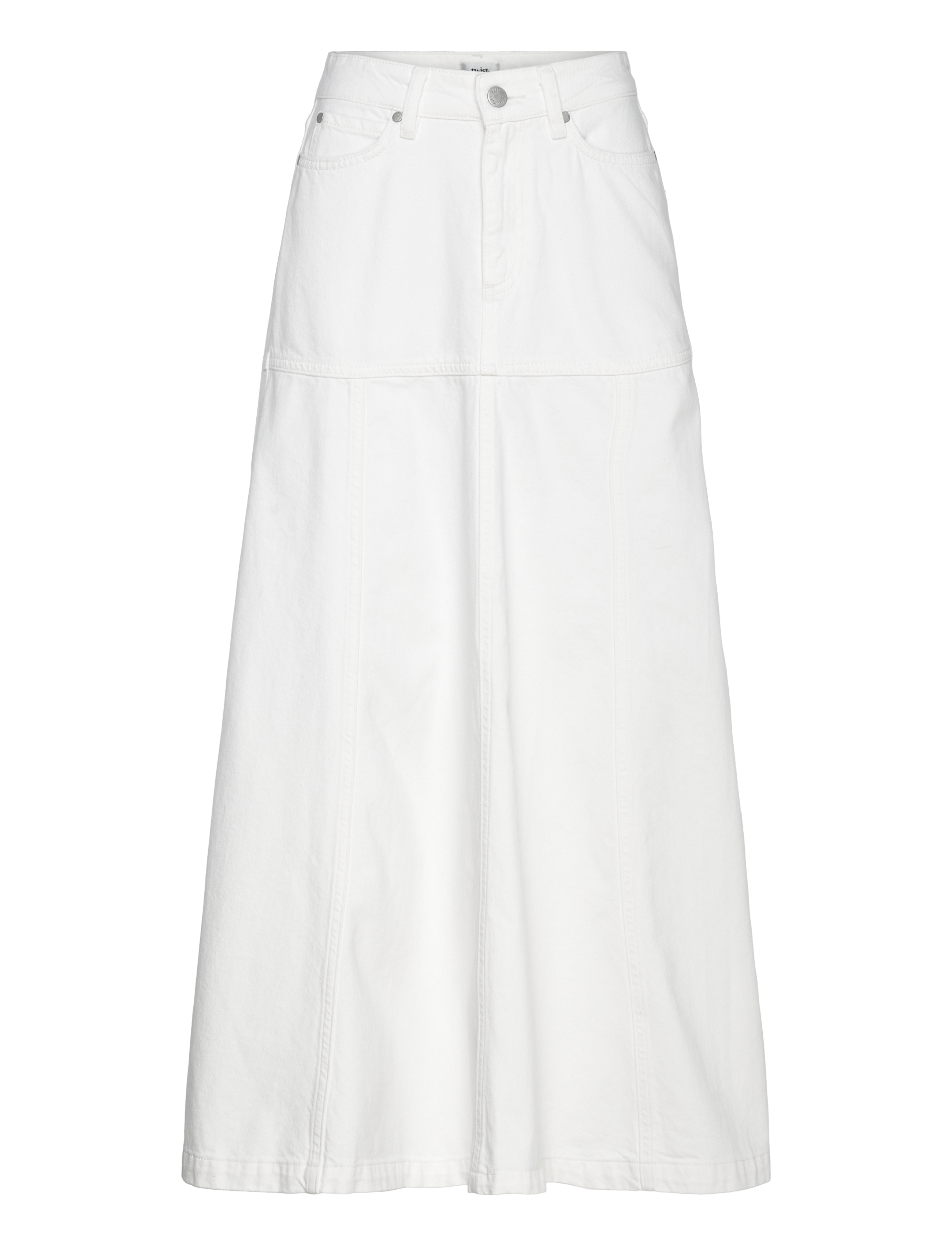 Twist & Tango Sherry Denim Skirt, 34, White, Nederdele > Maxi Nederdele, Dame