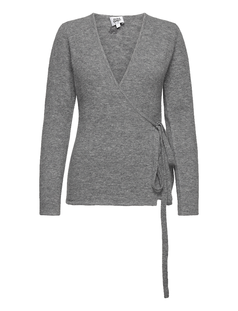 Twist & Tango - Blair Knitted Wrap Sweater - kardiganid - grey mÉlange - 0