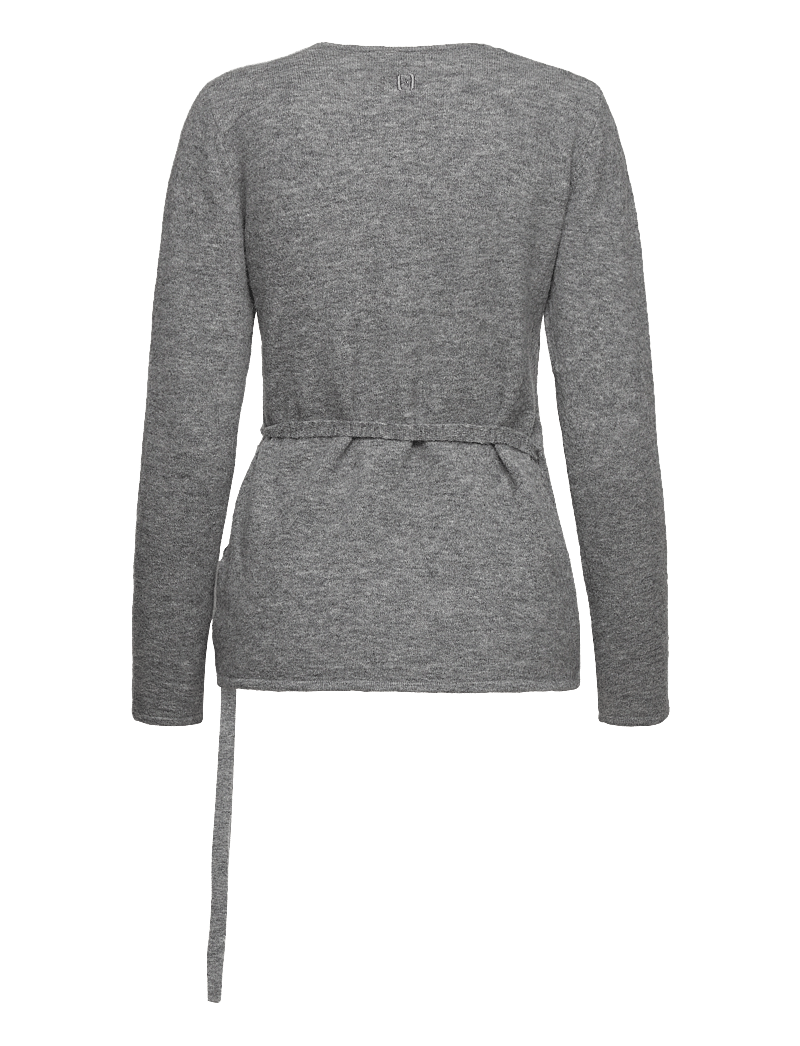 Twist & Tango - Blair Knitted Wrap Sweater - kardiganid - grey mÉlange - 1