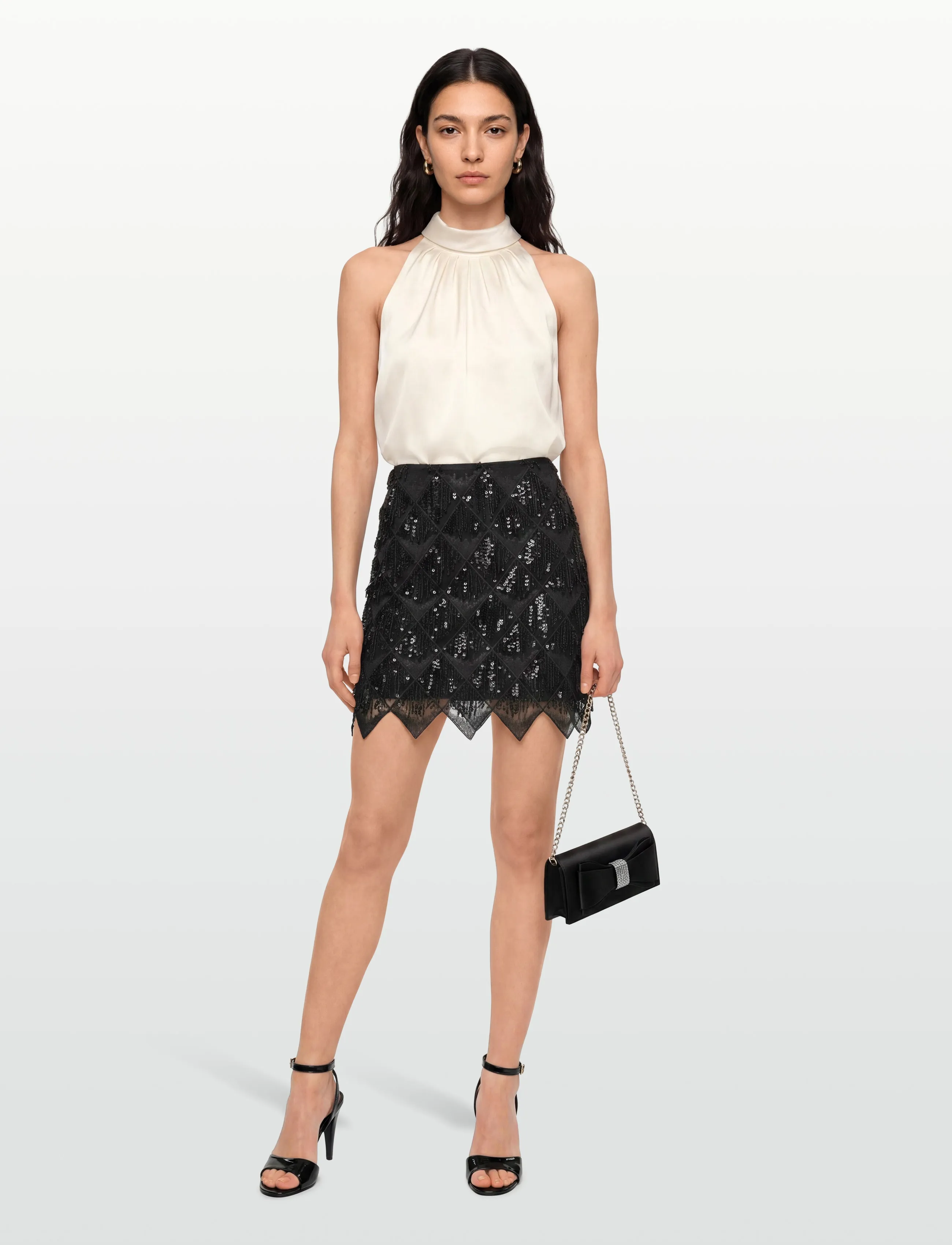Twist & Tango Melvina Sequin Skirt, 34, Röcke, Schwarz - Short Frauen