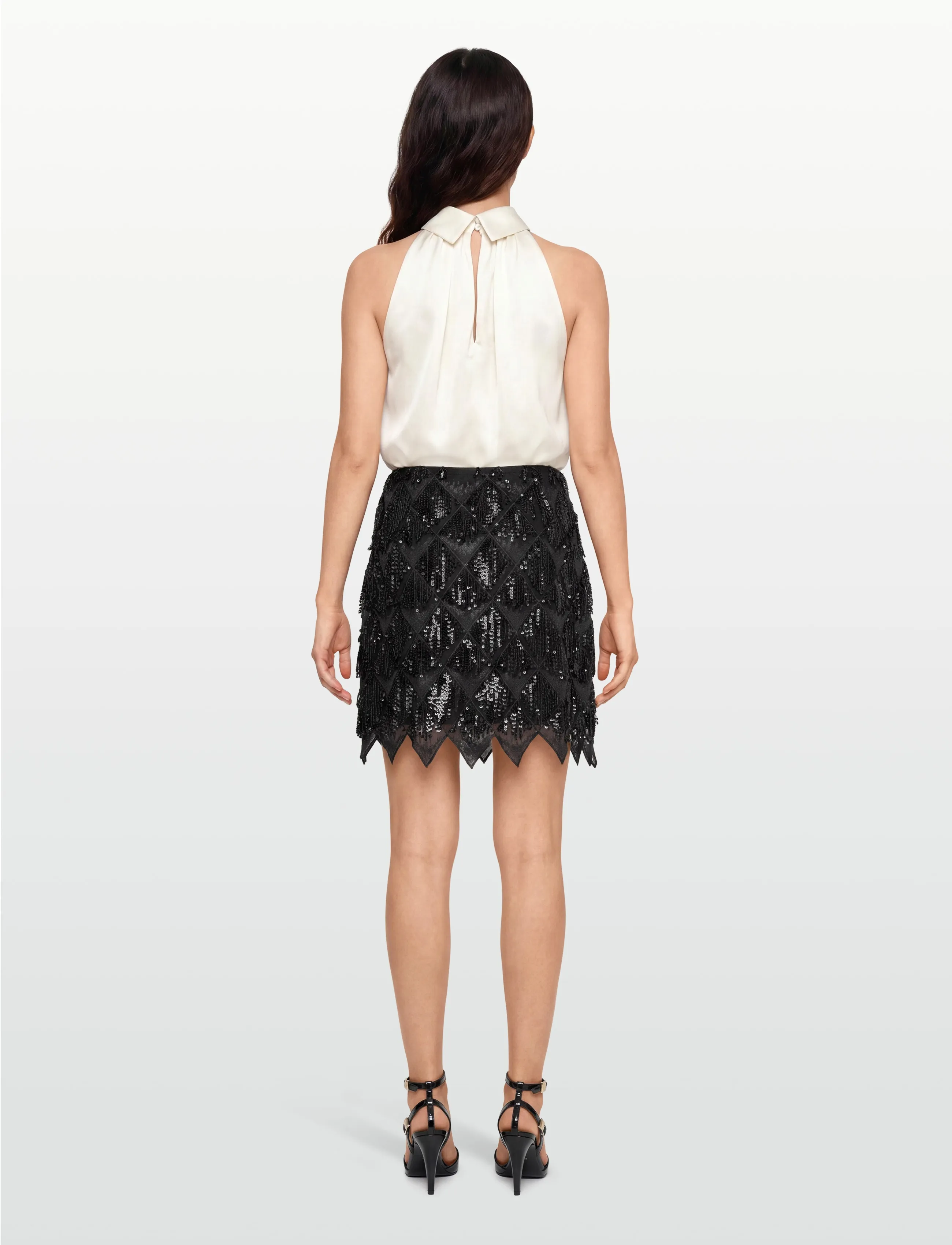 Twist & Tango - Melvina Sequin Skirt - pallíettu pils - black - 4