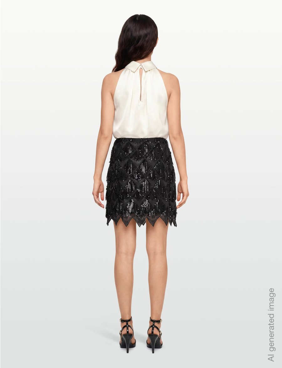 Twist & Tango - Melvina Sequin Skirt - pailletten-röcke - black - 4