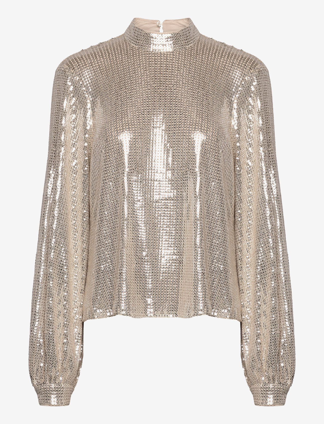 Twist & Tango - Maia Sequin Blouse - langærmede bluser - oyster grey - 1