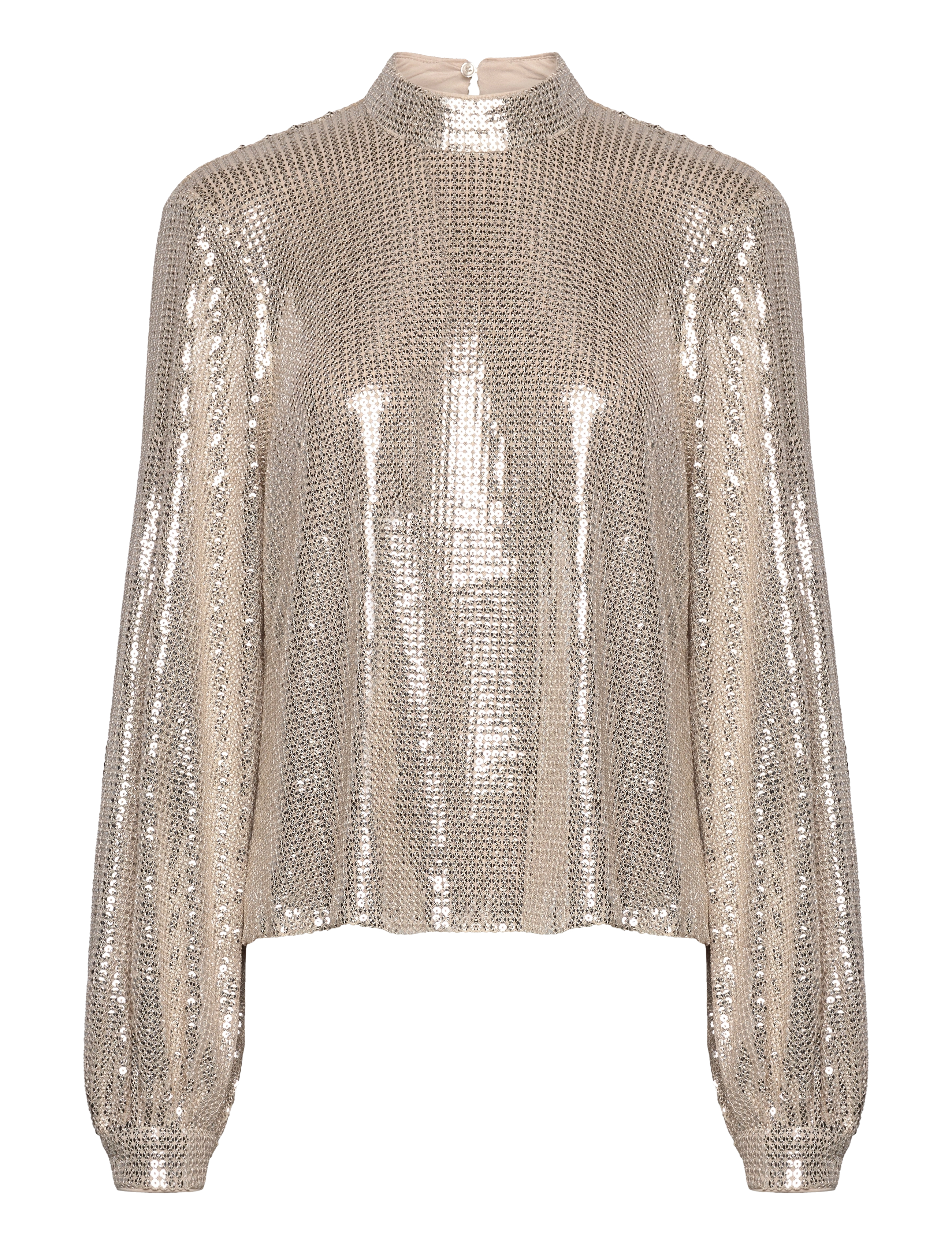 Twist & Tango Maia Sequin Blouse - Bluser - OYSTER GREY / gold