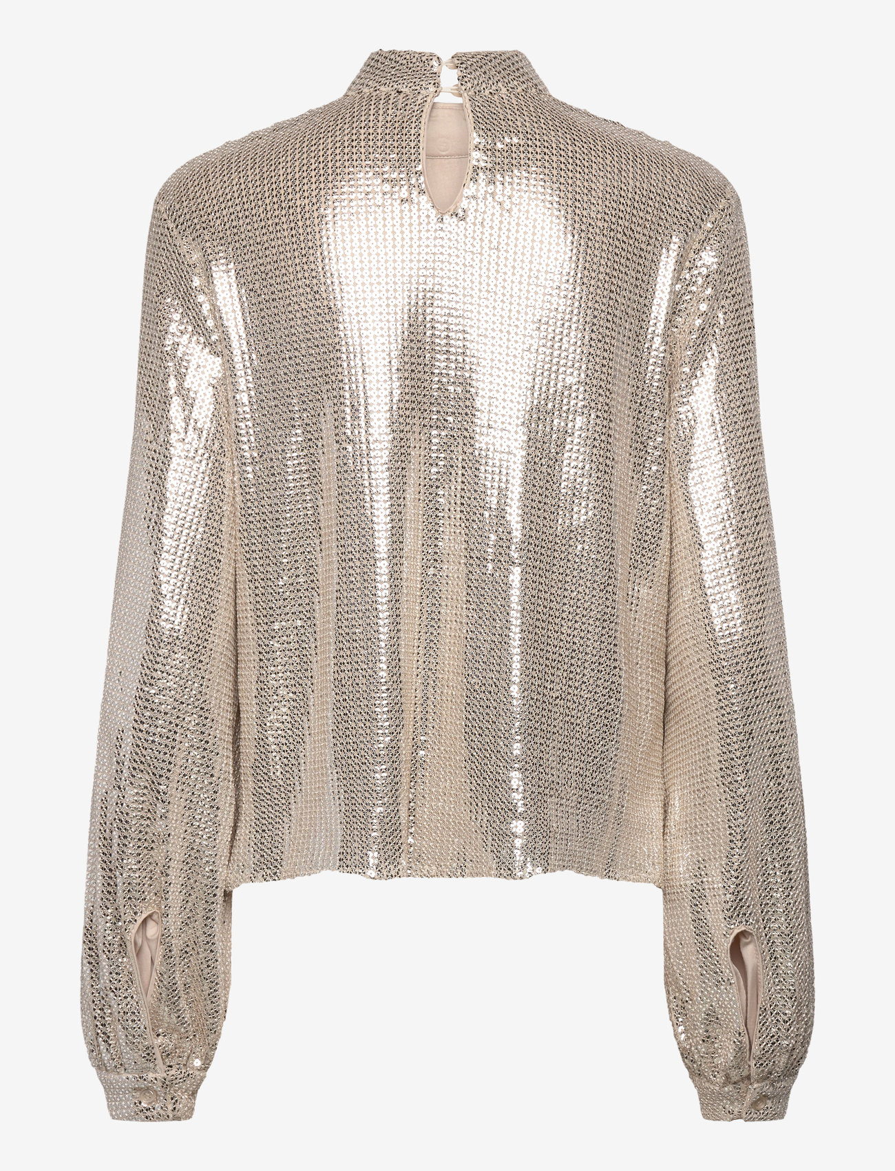 Twist & Tango - Maia Sequin Blouse - langærmede bluser - oyster grey - 2