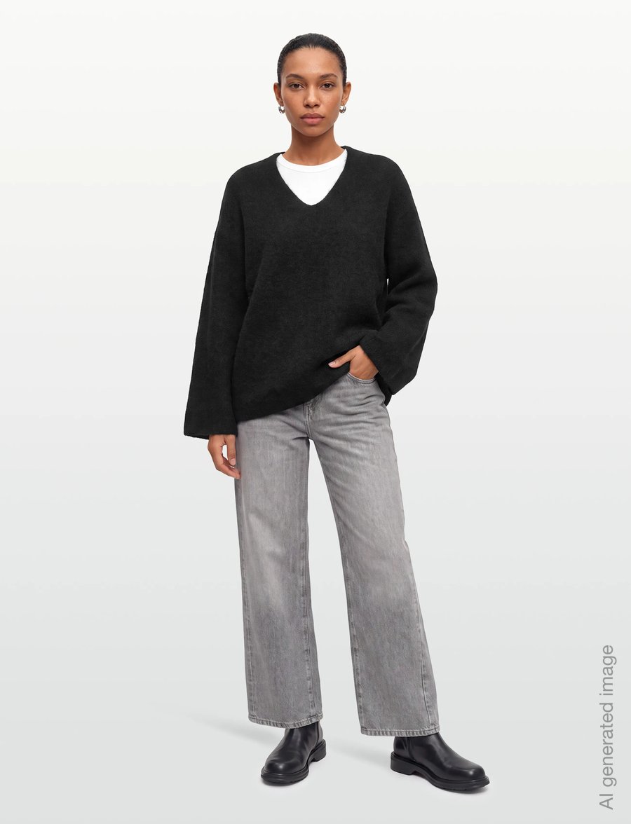 Twist & Tango - Nessia Knitted Sweater - striktrøjer - black - 0