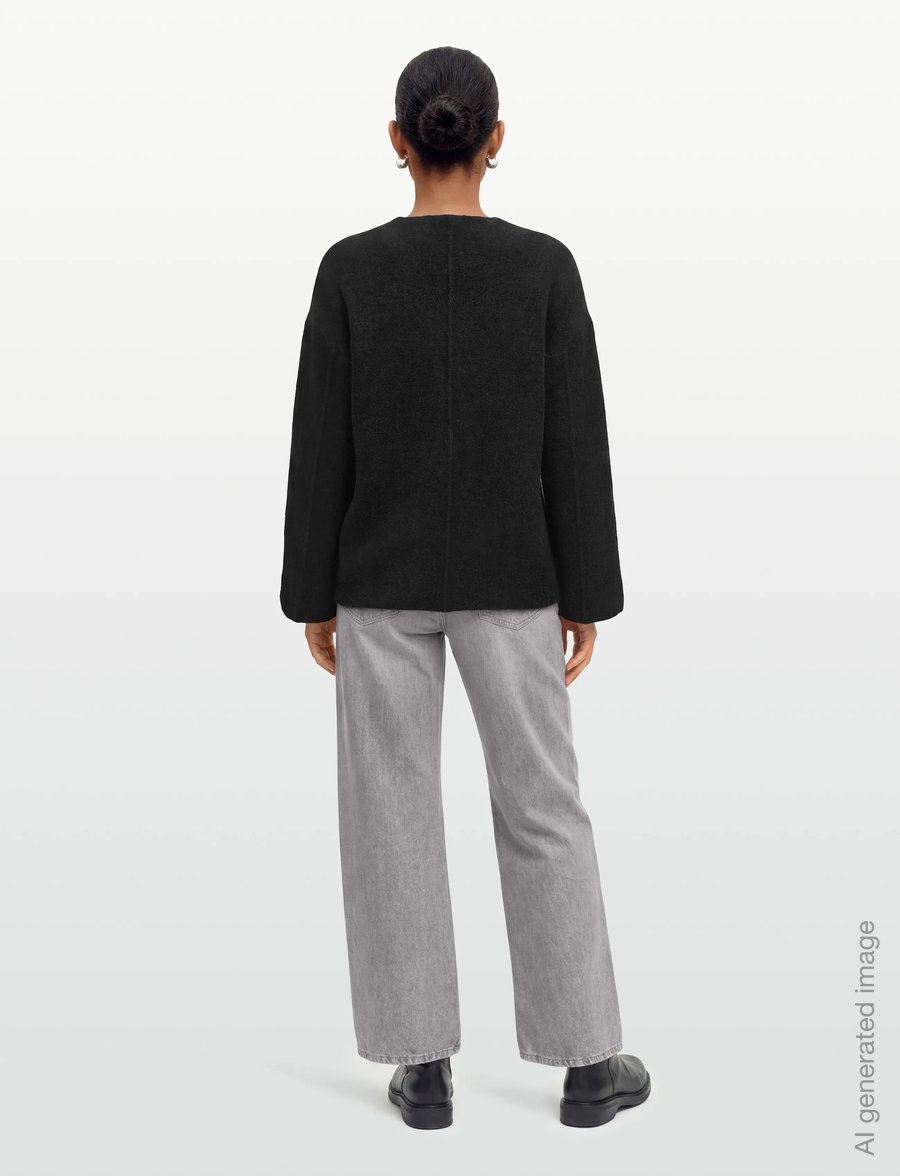 Twist & Tango - Nessia Knitted Sweater - striktrøjer - black - 4
