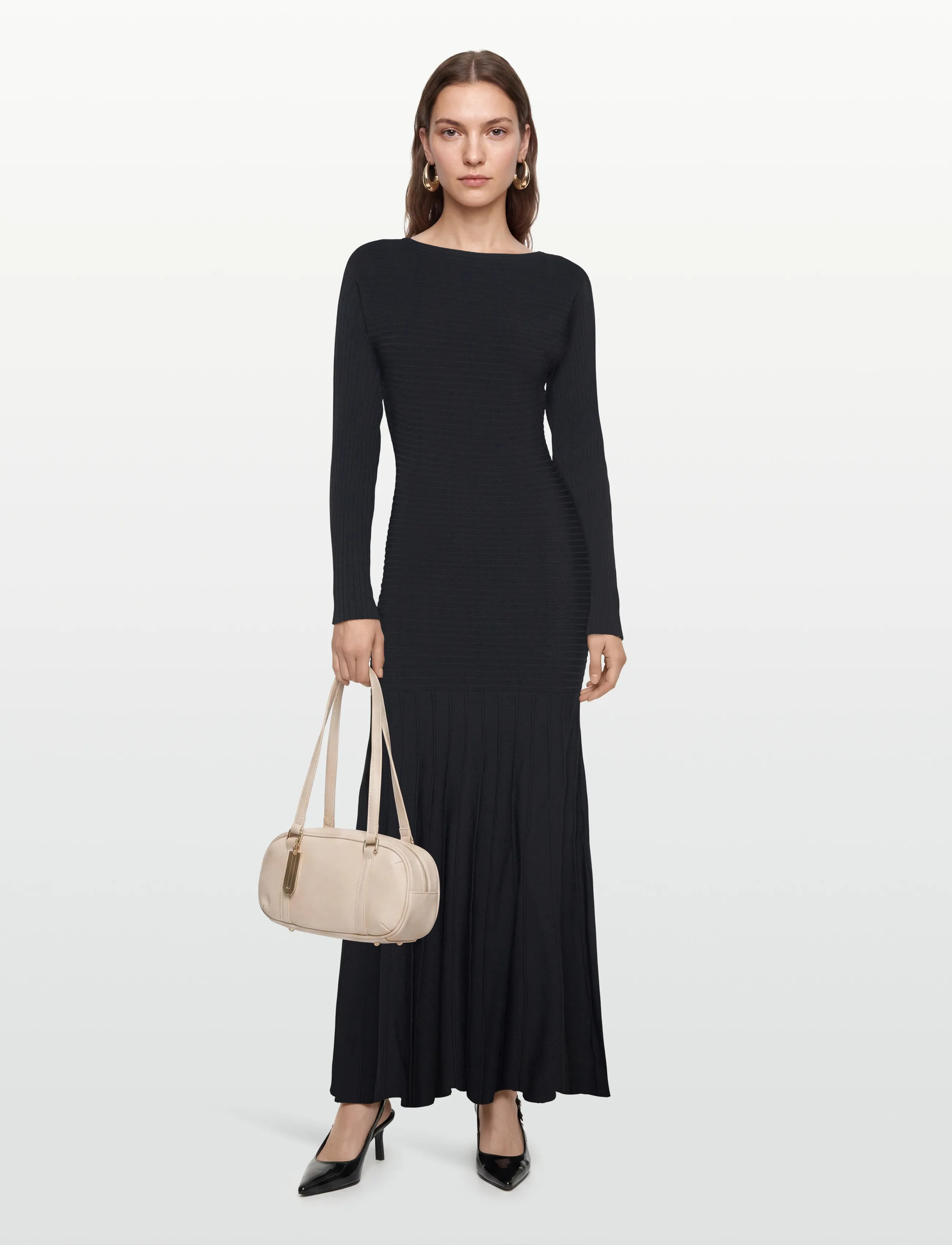 Twist & Tango Veleda Knitted Dress, L, Dresses, Schwarz - Maxi Frauen