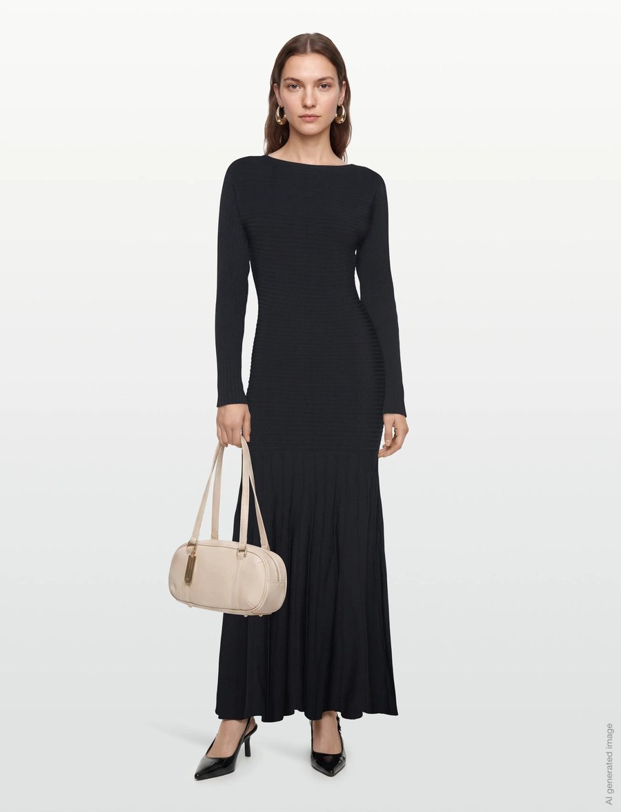 Twist & Tango - Veleda Knitted Dress - strikkjoler - black - 0