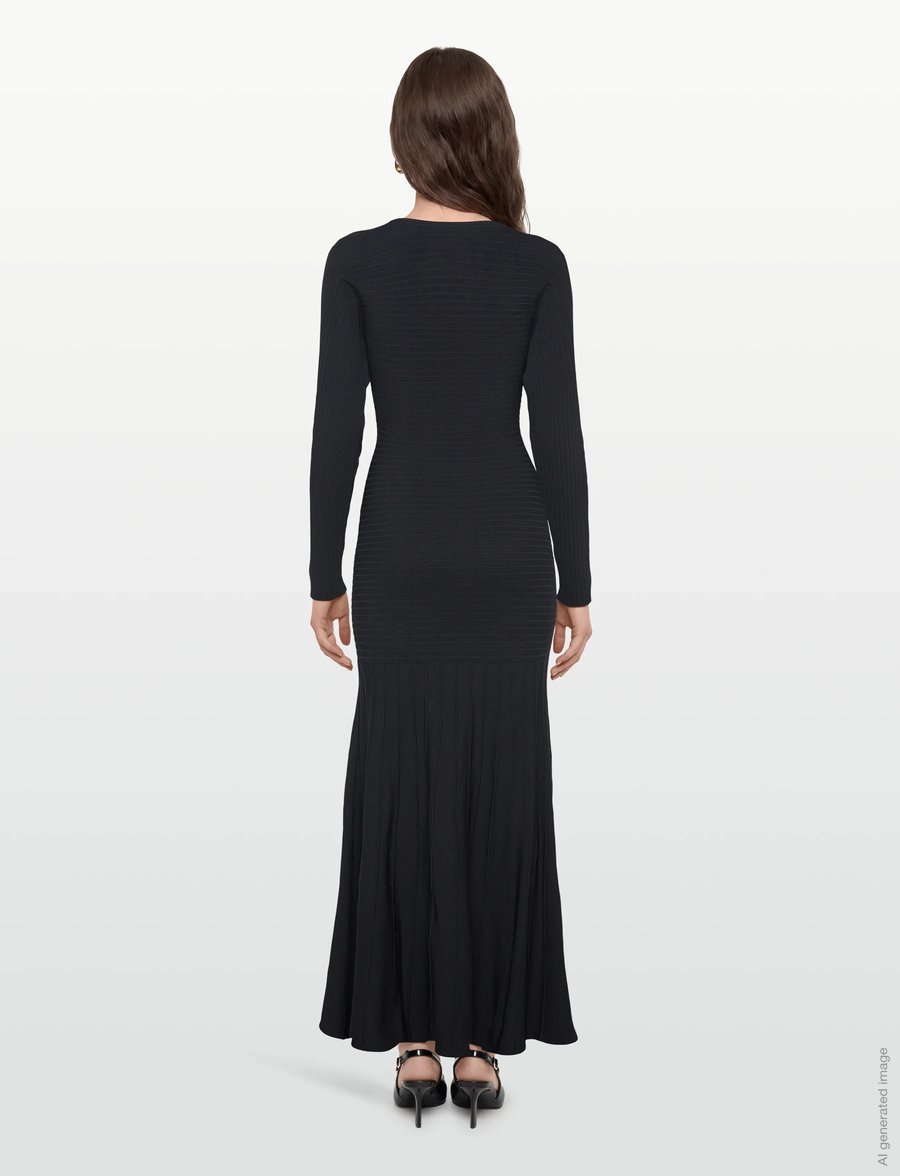Twist & Tango - Veleda Knitted Dress - strikkjoler - black - 4