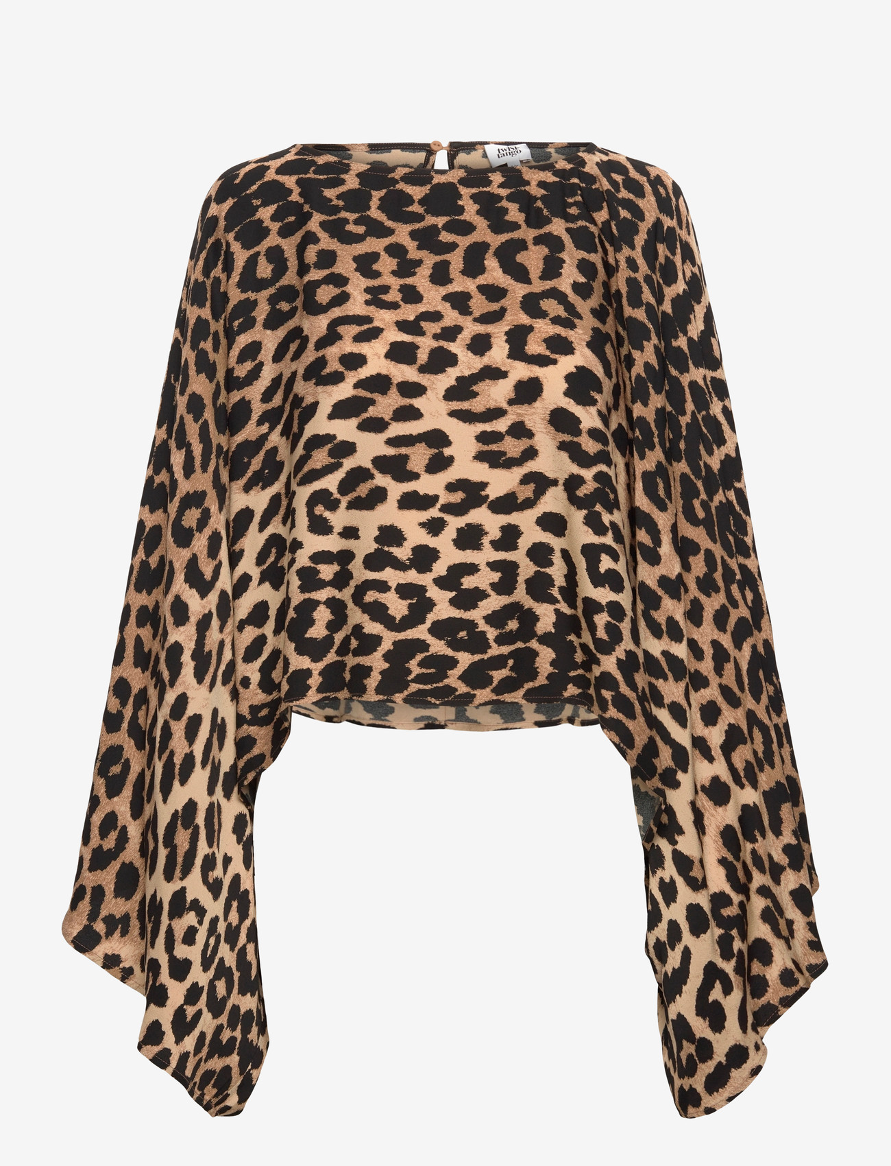 Twist & Tango - Klasia Satin Blouse - langärmlige blusen - leopard print - 0