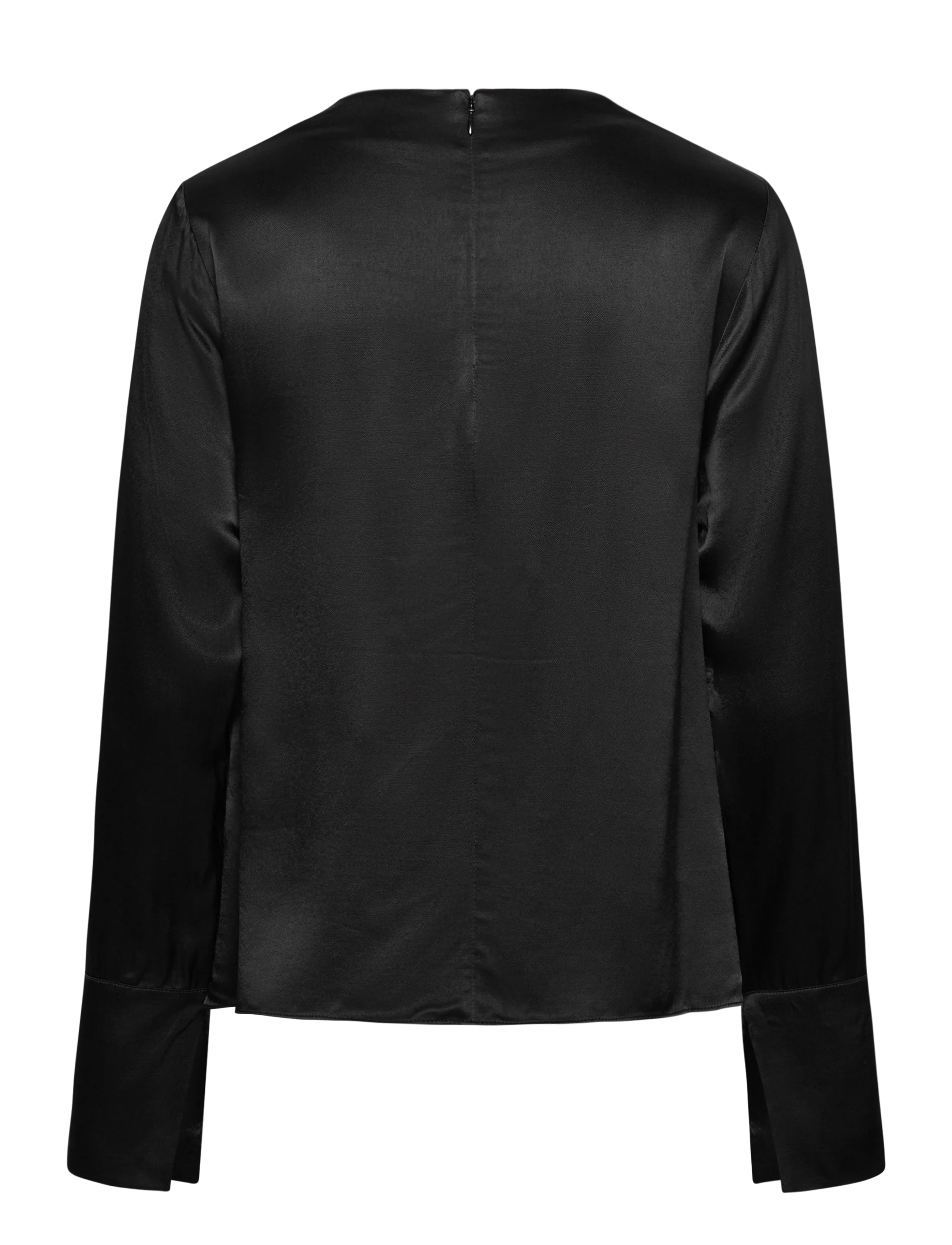 Twist & Tango - Tammie Satin Blouse - langærmede bluser - black - 1