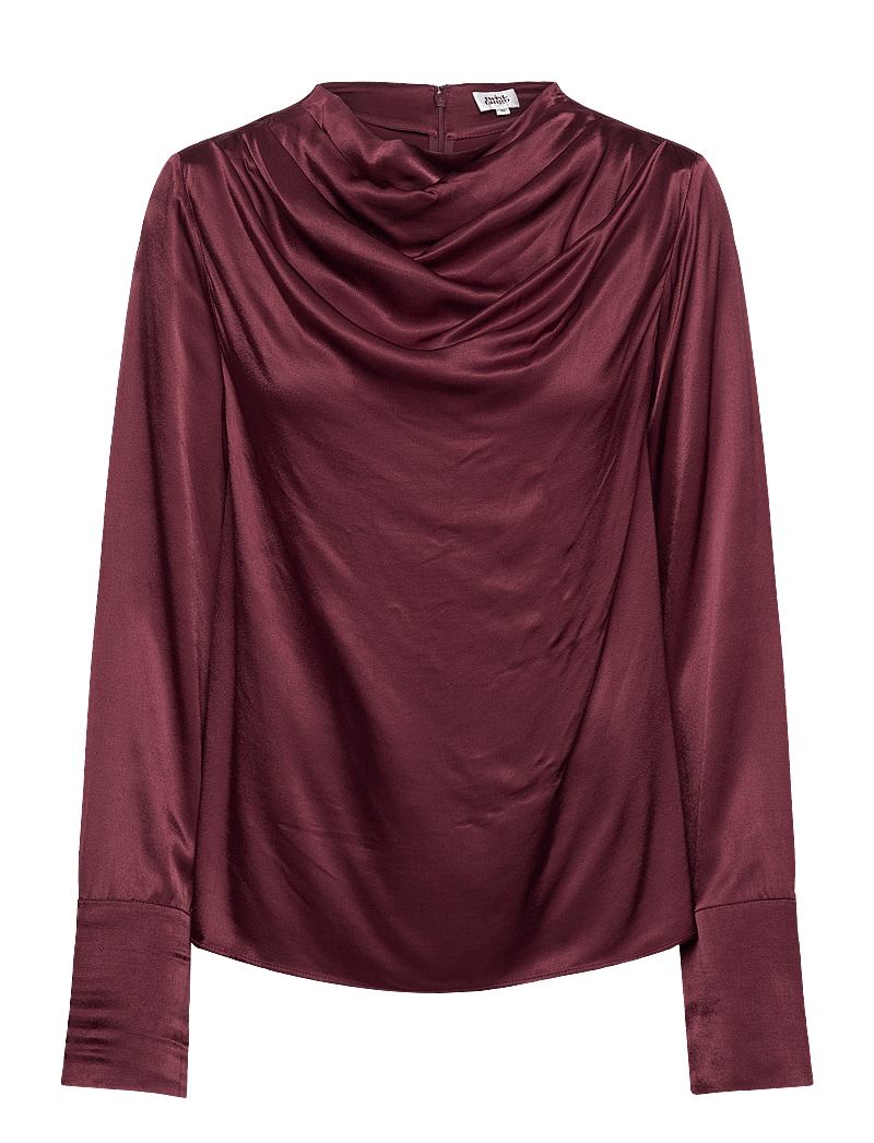 Twist & Tango - Tammie Satin Blouse - langärmlige blusen - cranberry juice - 0
