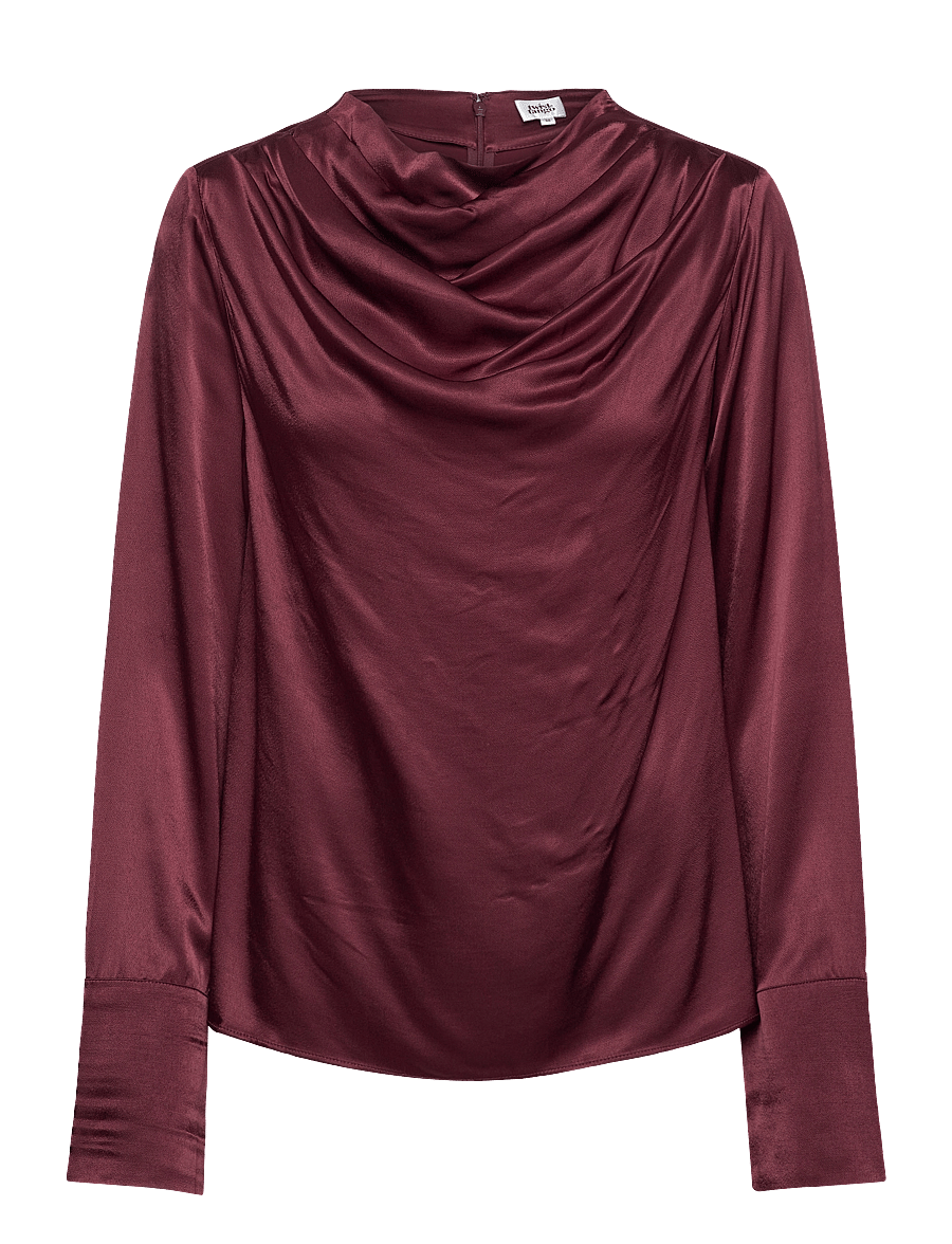 Twist & Tango - Tammie Satin Blouse - blouses à manches longues - cranberry juice - 0