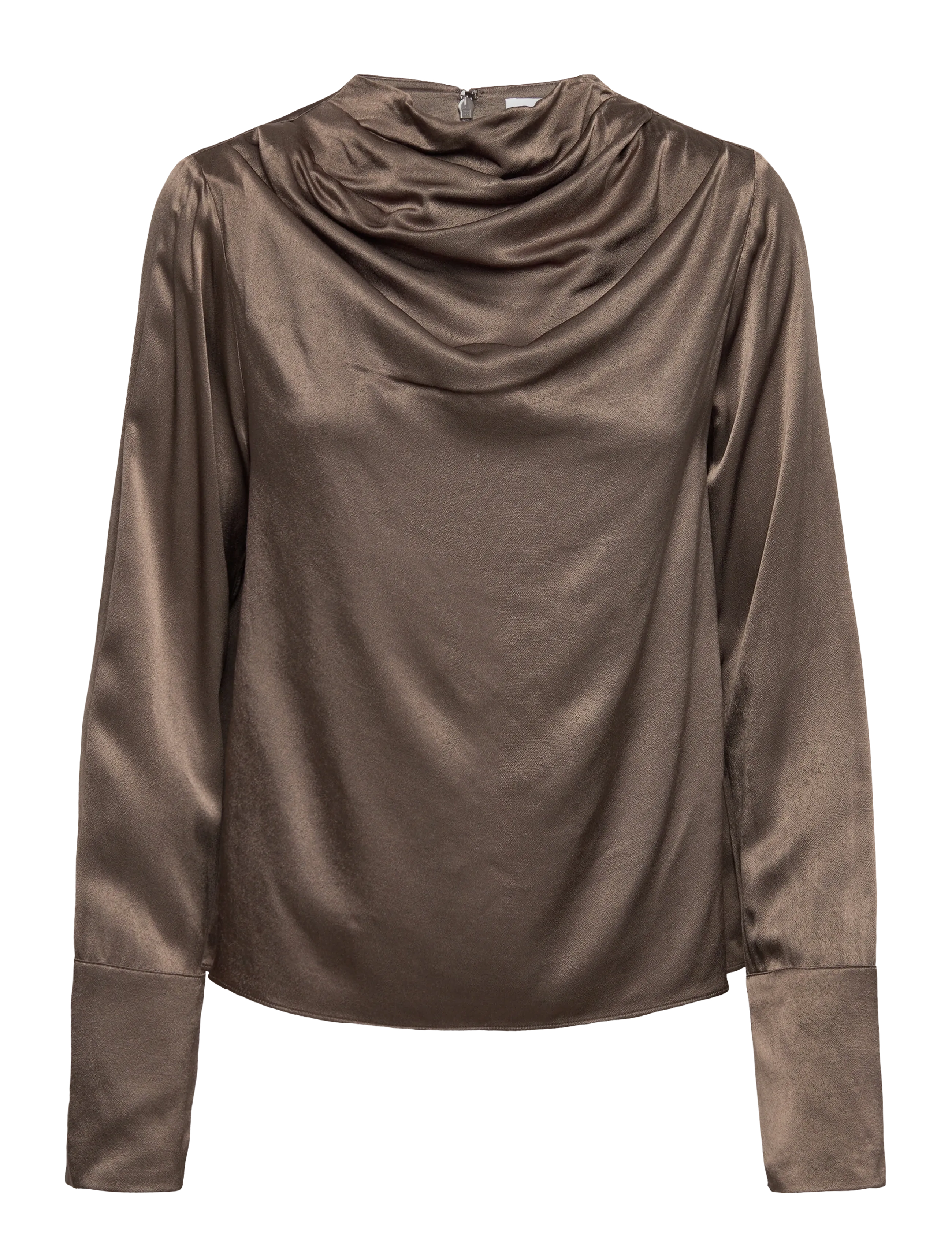 Twist & Tango Tammie Satin Blouse - Twist & Tango - DK TRUFFLE / brown