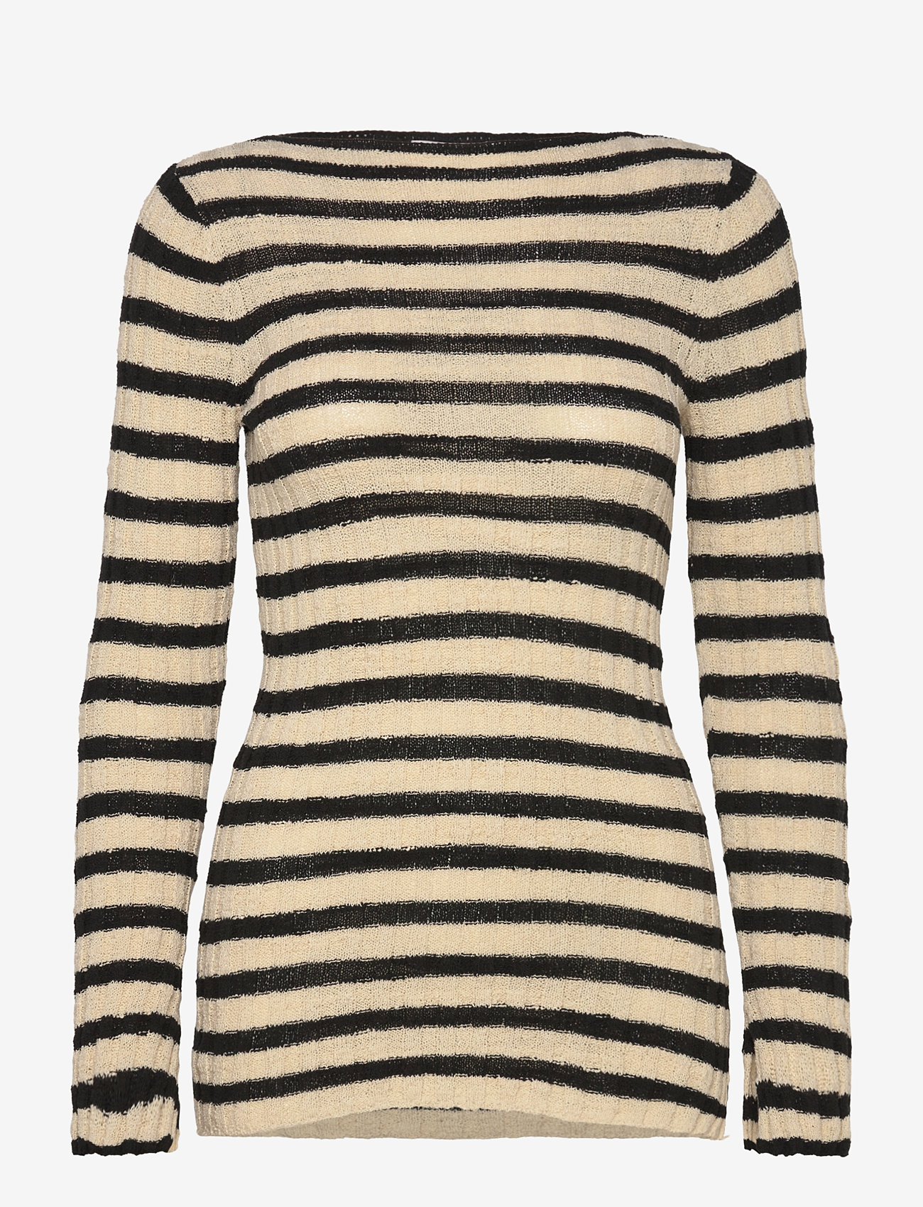 Twist & Tango - Fenja Knitted Top - långärmade toppar - black stripe - 1