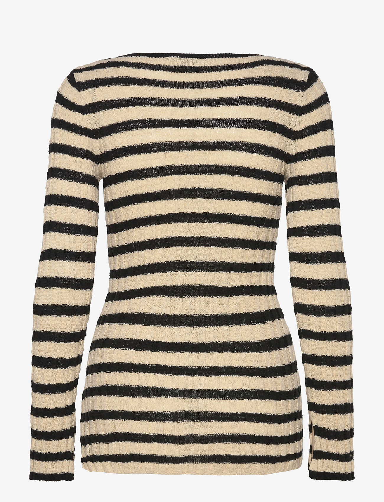 Twist & Tango - Fenja Knitted Top - långärmade toppar - black stripe - 2