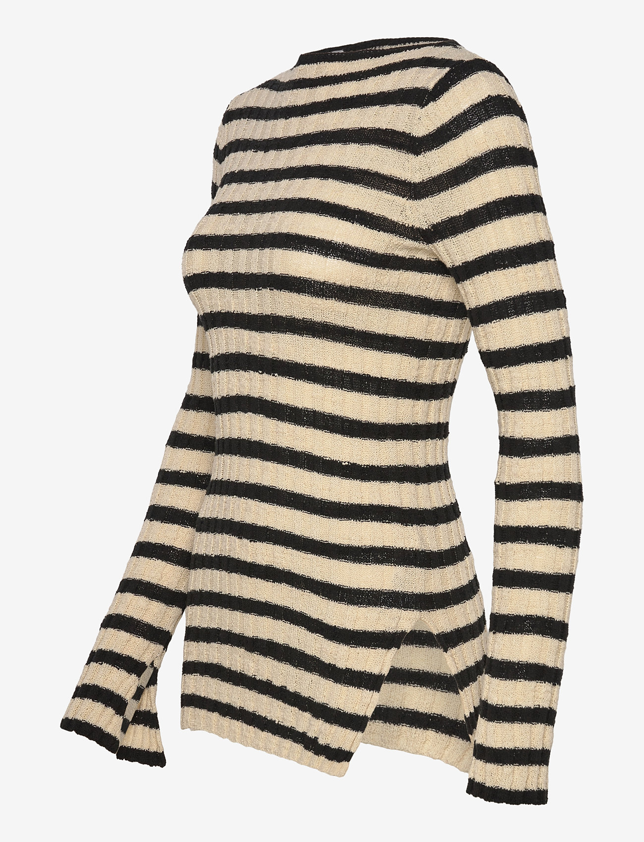 Twist & Tango - Fenja Knitted Top - långärmade toppar - black stripe - 3