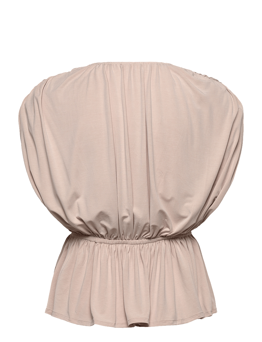 Twist & Tango - Whitley Top - kurzärmelige blusen - lt greige - 1