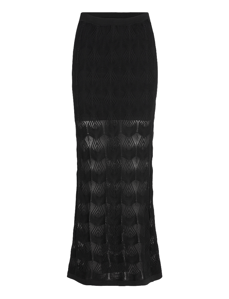 Twist & Tango - Ziatra Crochet Skirt - maxikjolar - black - 1