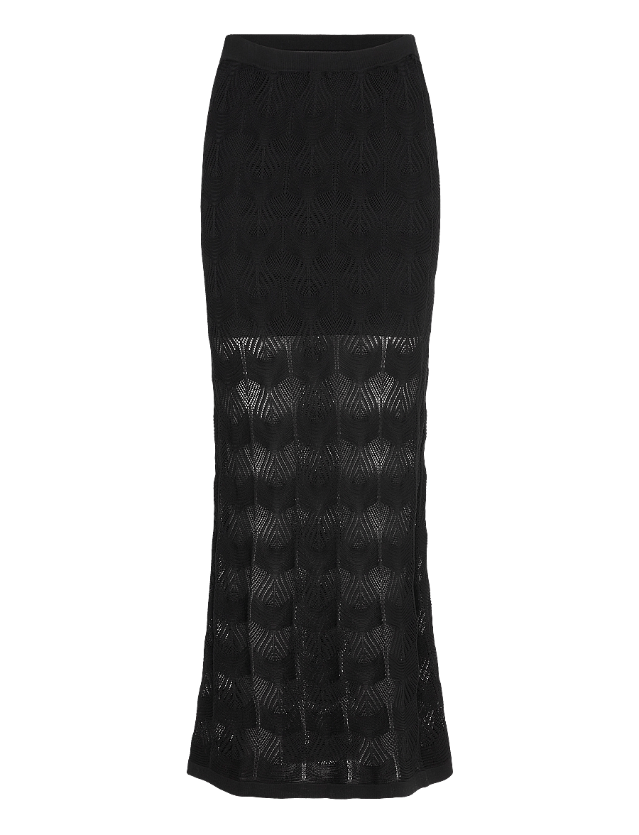 Twist & Tango - Ziatra Crochet Skirt - maxi röcke - black - 1