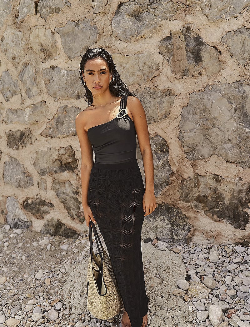 Twist & Tango - Ziatra Crochet Skirt - maxikjolar - black - 0