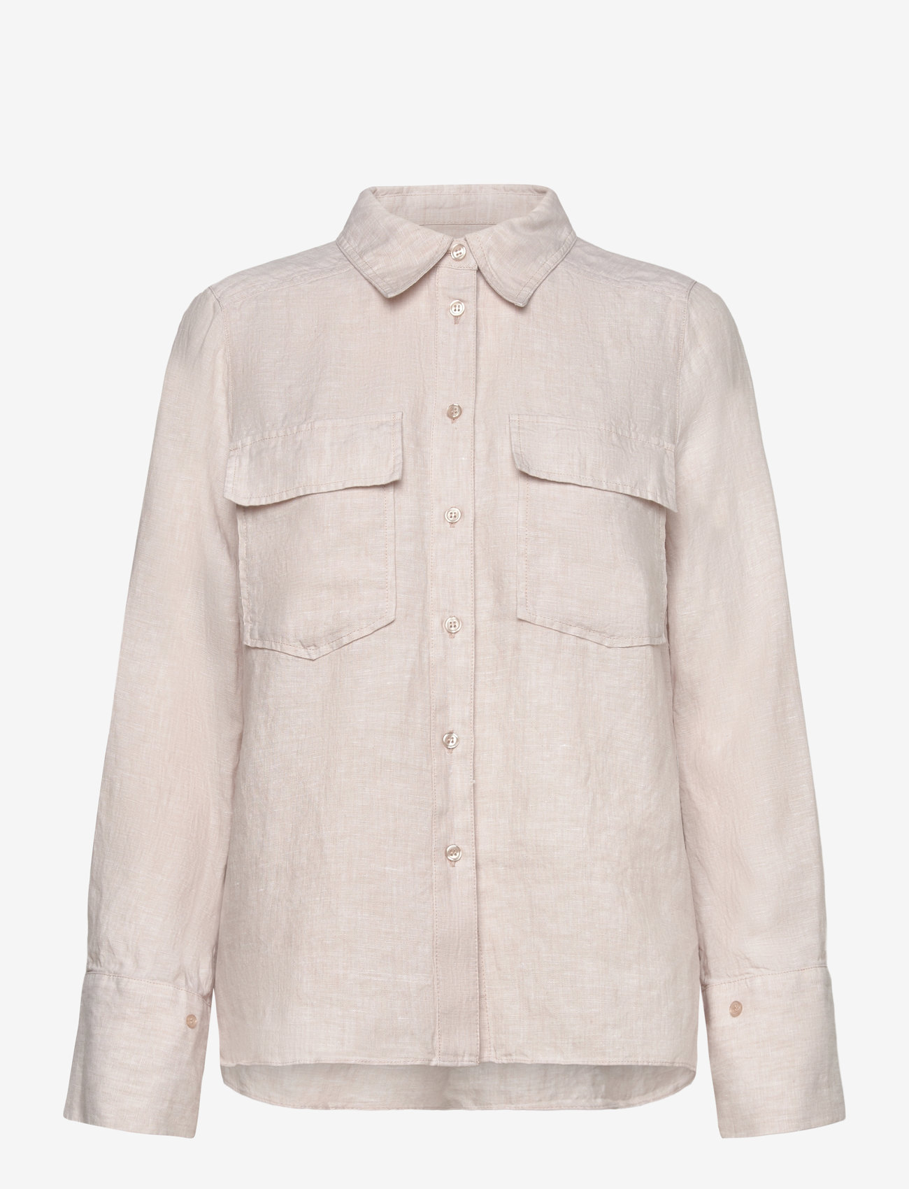 Twist & Tango - Cassidy Linen Shirt - langærmede skjorter - beige mÉlange - 0