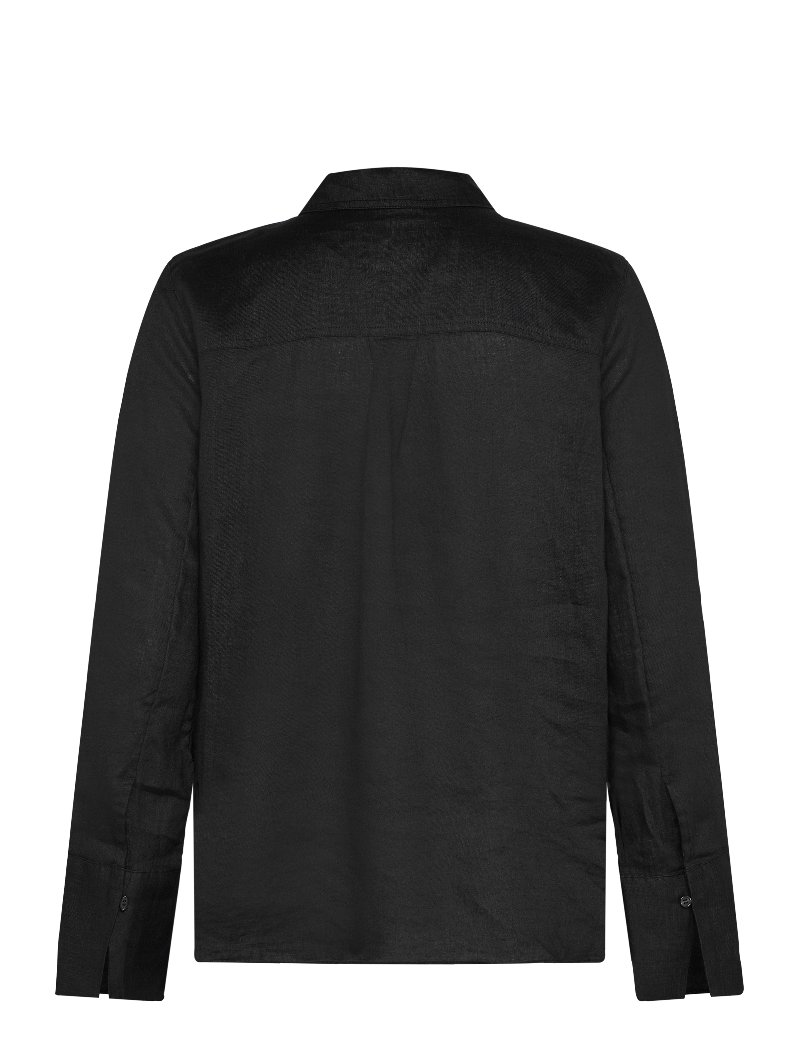 Twist & Tango - Cassidy Linen Shirt - langærmede skjorter - black - 1