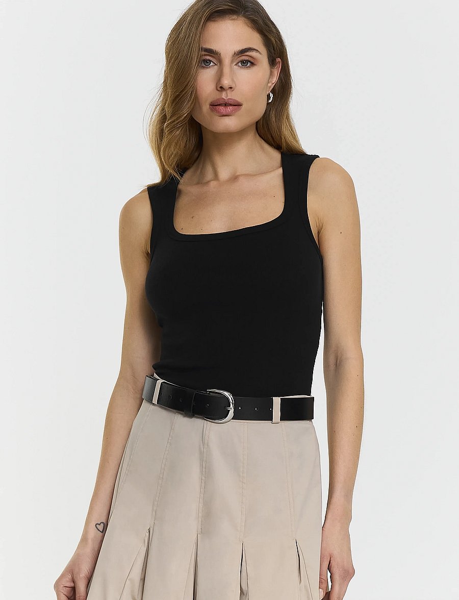 Twist & Tango - Hera Singlet - Ärmellose tops - black - 3