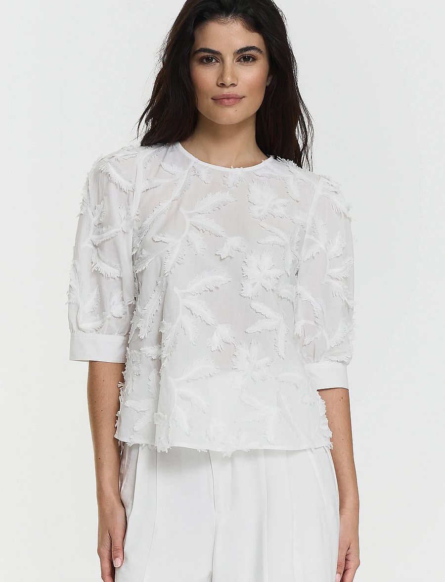 Twist & Tango - Marla Blouse - kortærmede bluser - white - 3
