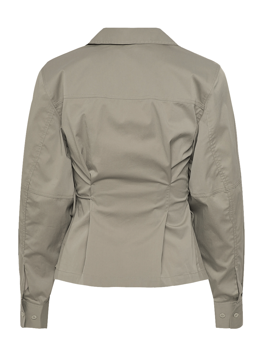 Twist & Tango - Mella Wrap Shirt - long-sleeved shirts - khaki - 2