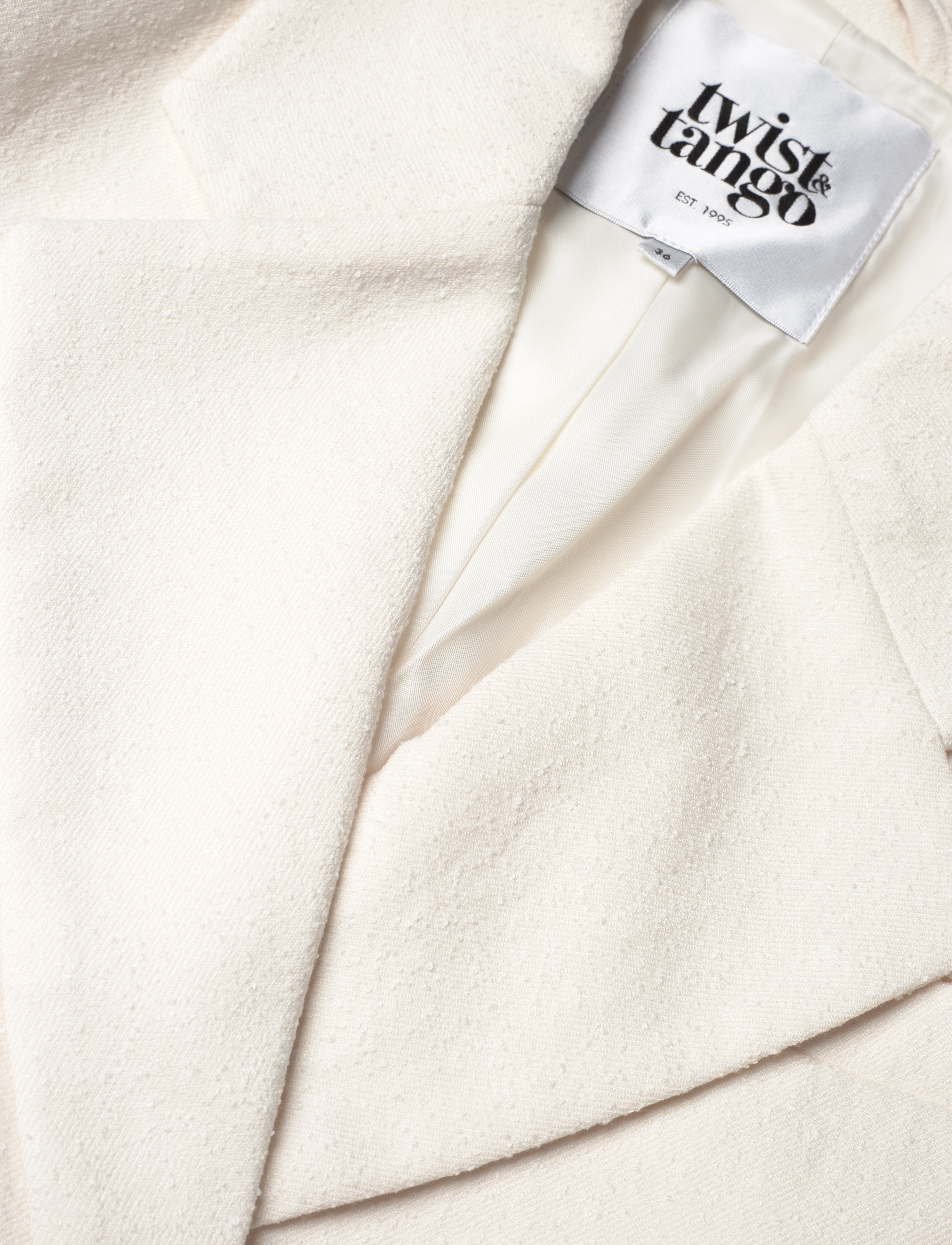 Twist & Tango - Athina Cropped Blazer - cropped-blazer - off white - 2