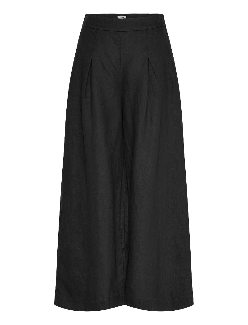 Twist & Tango - Aprilia Linen Trousers - hosen mit weitem bein - black - 0