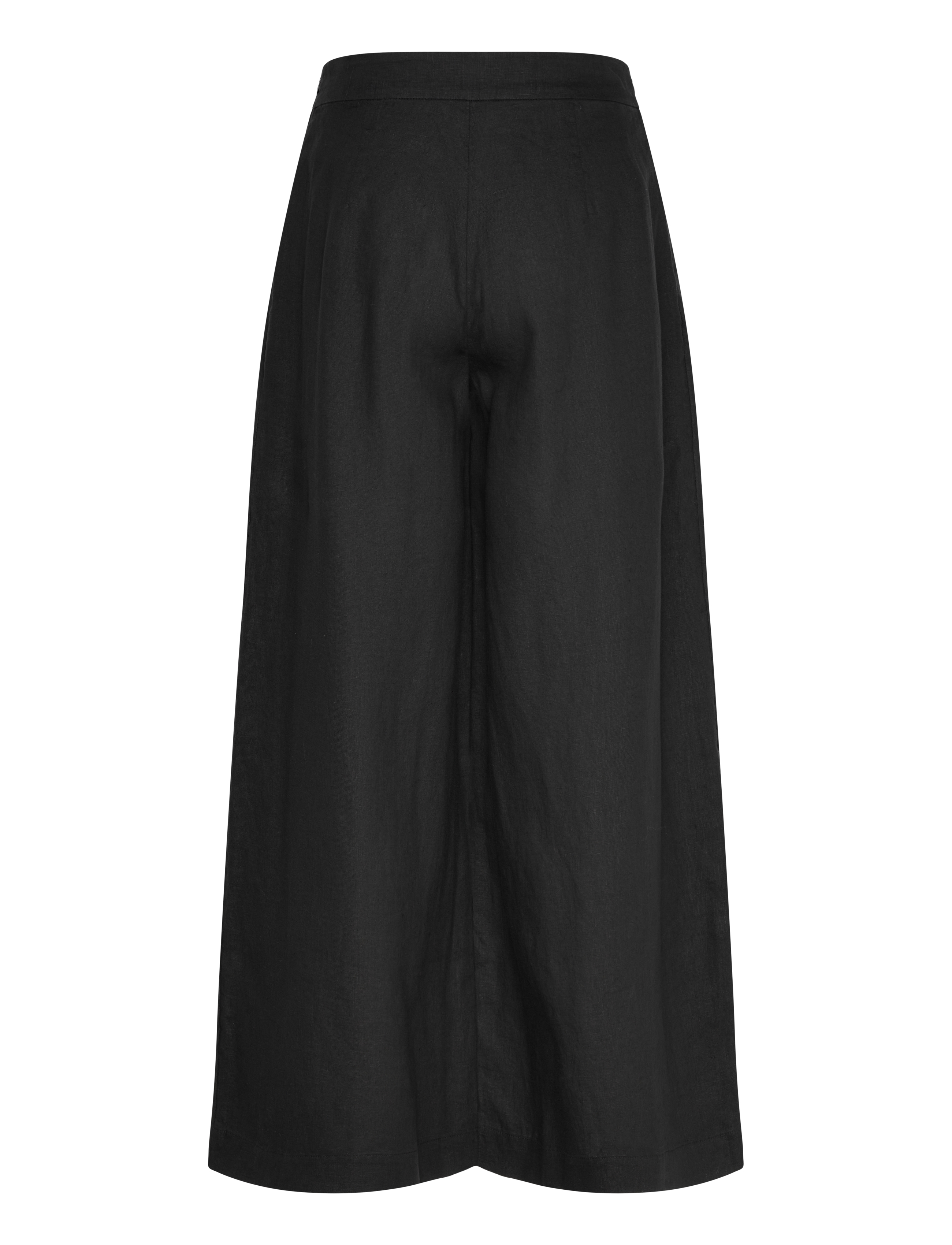 Twist & Tango - Aprilia Linen Trousers - hosen mit weitem bein - black - 1