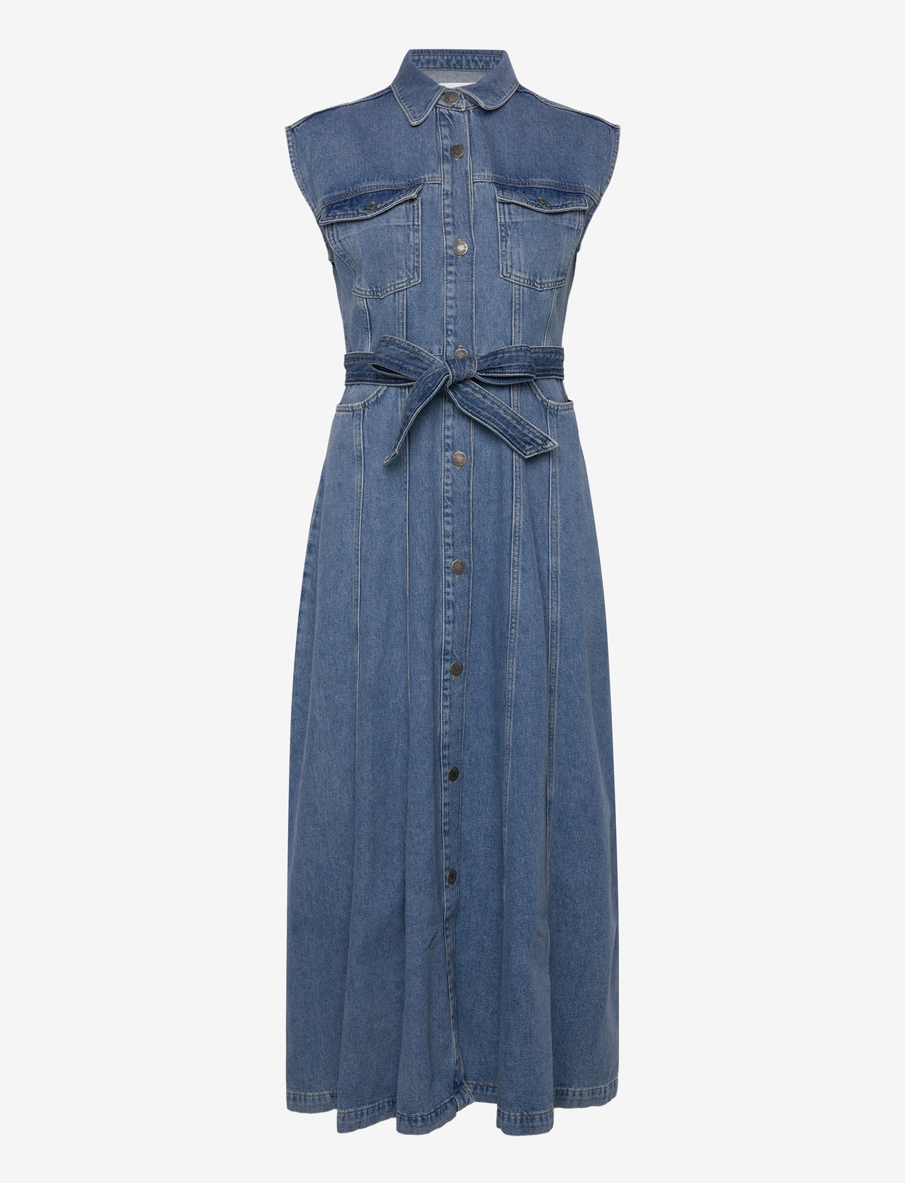 Twist & Tango - Sinan Denim Dress - skjortklänningar - dk blue wash - 0