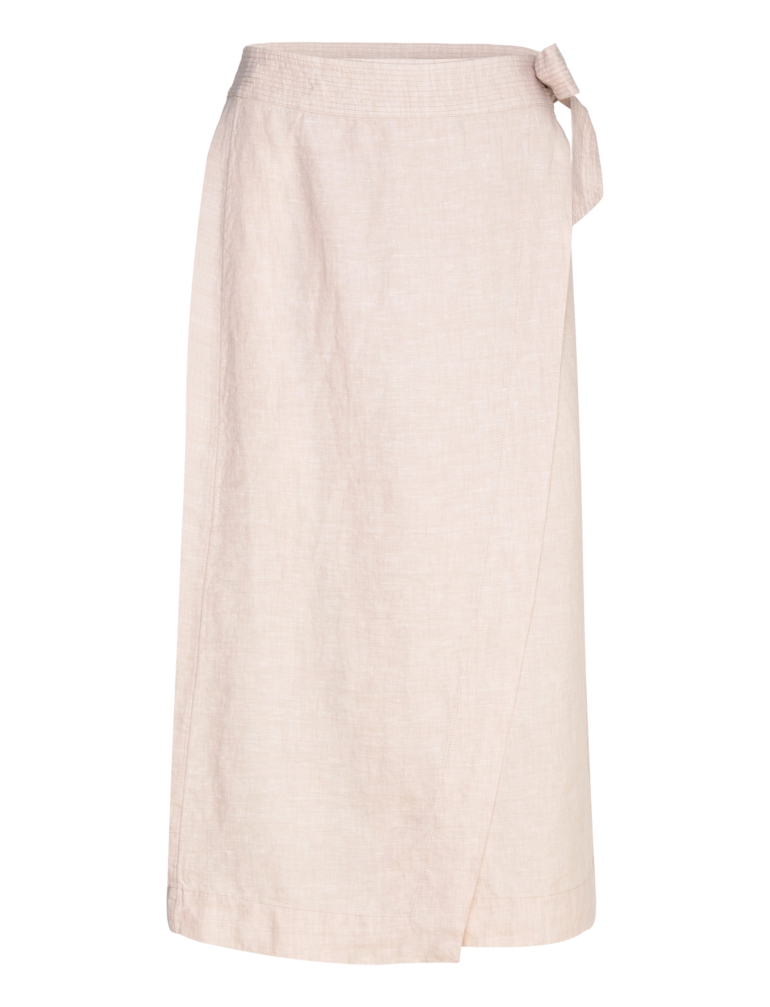 Twist & Tango Vivienne Linen Skirt - Tøj - BEIGE MÉLANGE / pink/rose