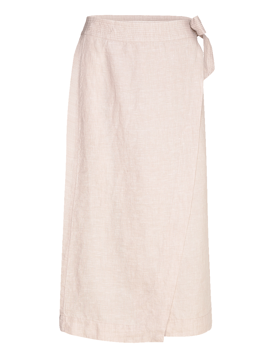 Twist & Tango - Vivienne Linen Skirt - midi nederdele - beige mÉlange - 0