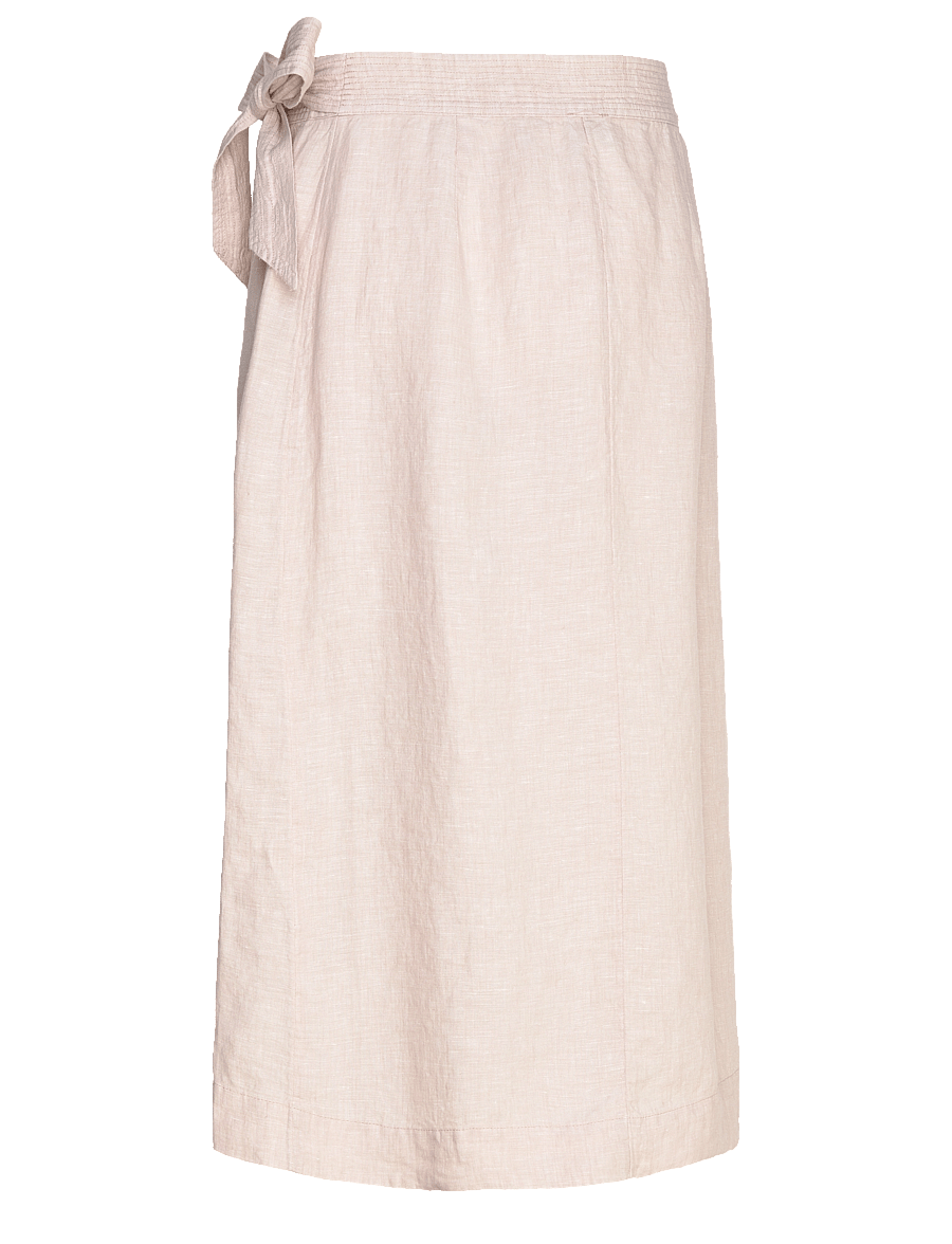 Twist & Tango - Vivienne Linen Skirt - midi nederdele - beige mÉlange - 1