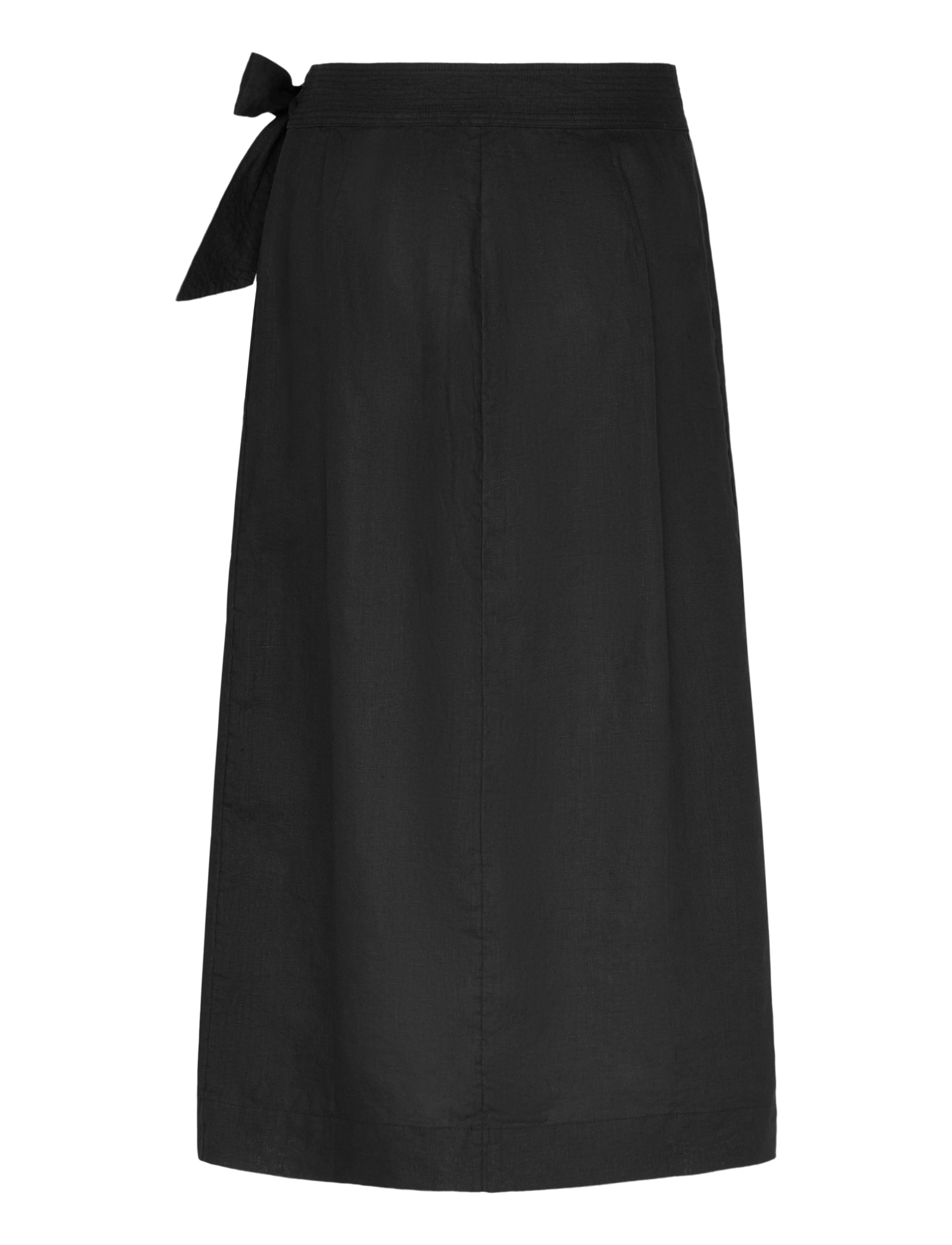 Twist & Tango - Vivienne Linen Skirt - midi-röcke - black - 1